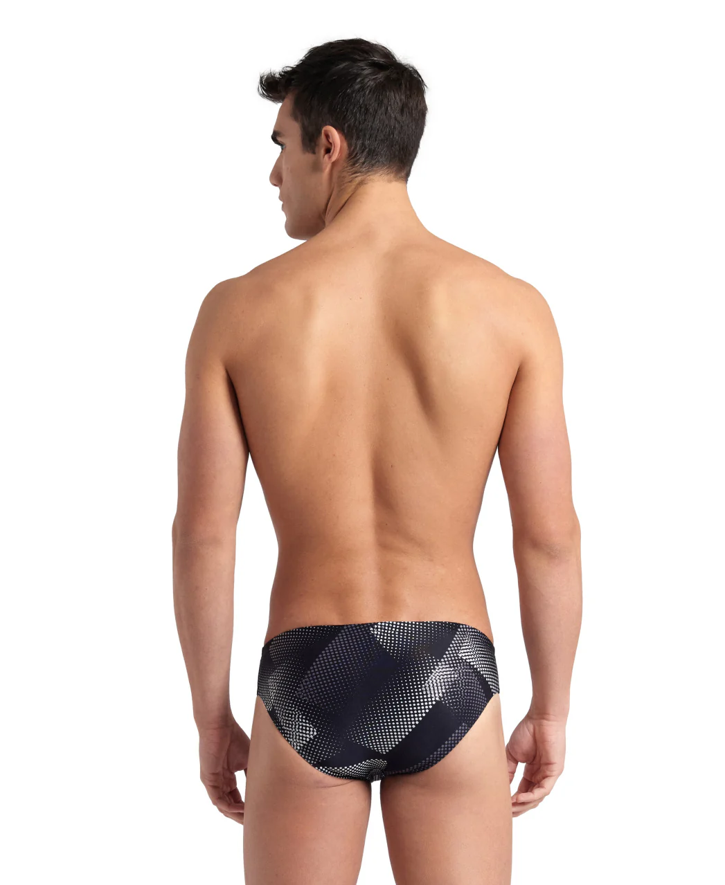 Bañador slip arena Performance para hombre Halftone Team Negro - Image 3