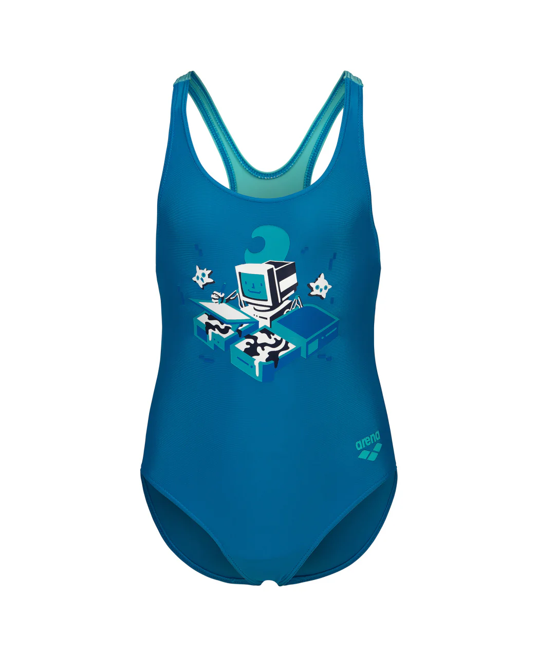 Bañador arena para niña Game Swim Pro Back - Azul China - Image 2