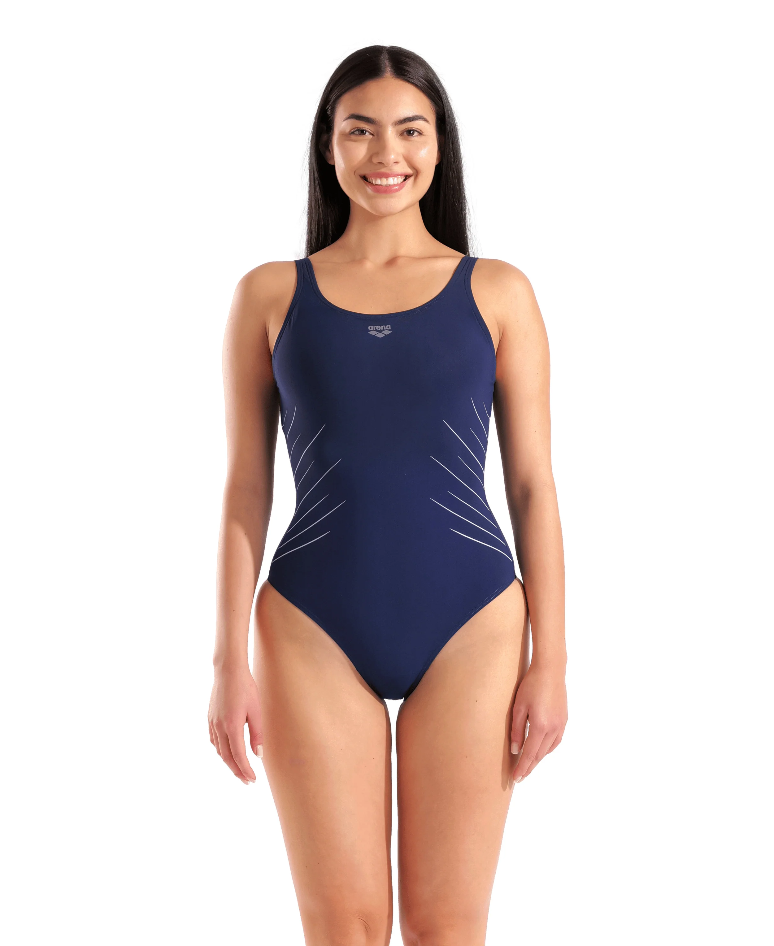 Bañador arena Shapewear Isa para mujer - Marino/Hielo