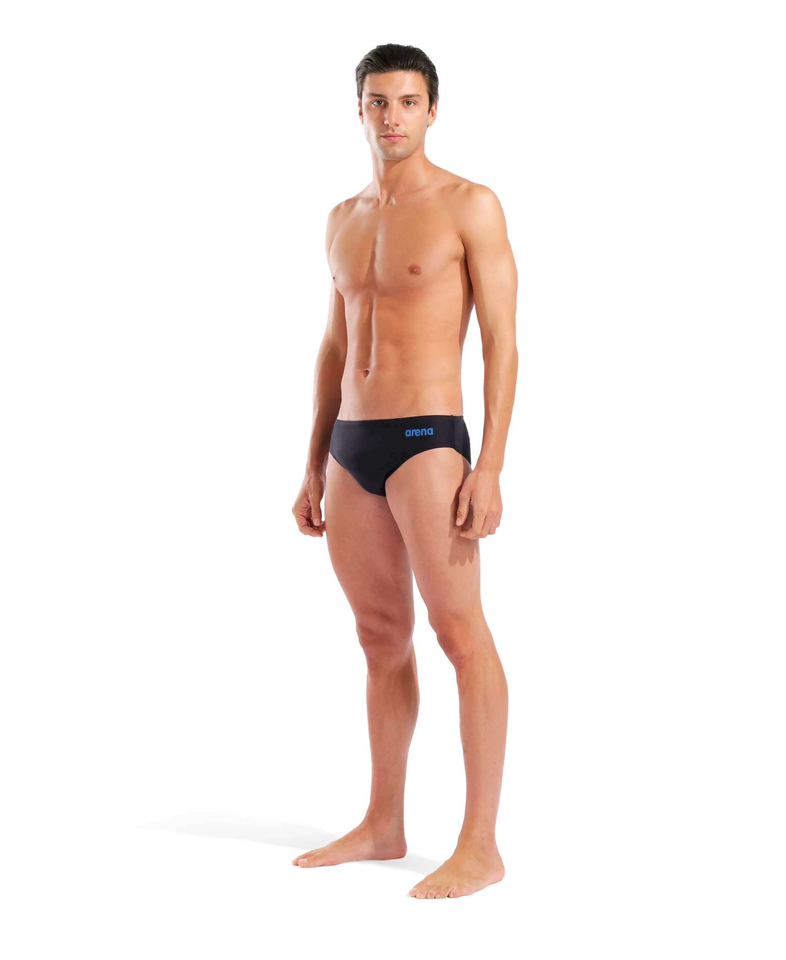 Bañador Slip Hombre arena Hyperflow - Negro/Azul - Image 3