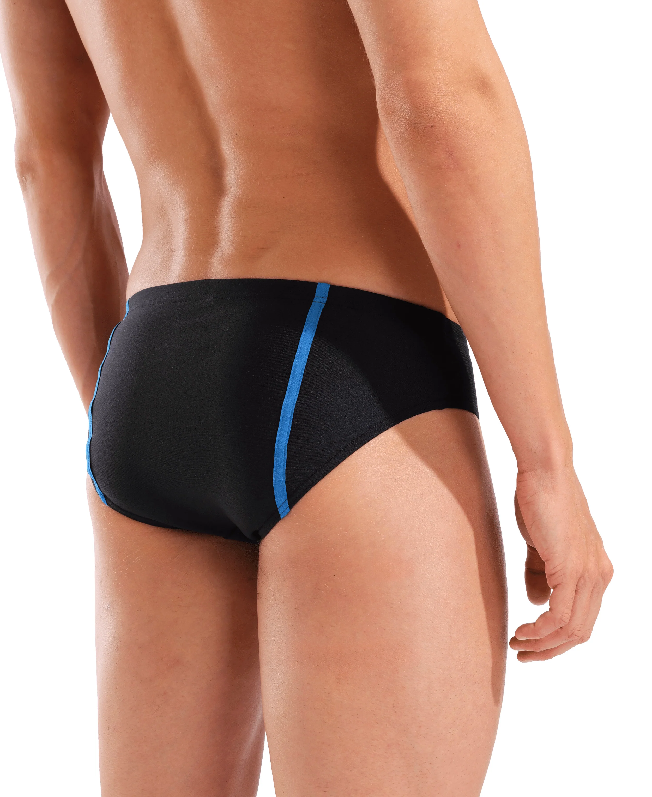 Bañador Slip Hombre arena Hyperflow - Negro/Azul - Image 5