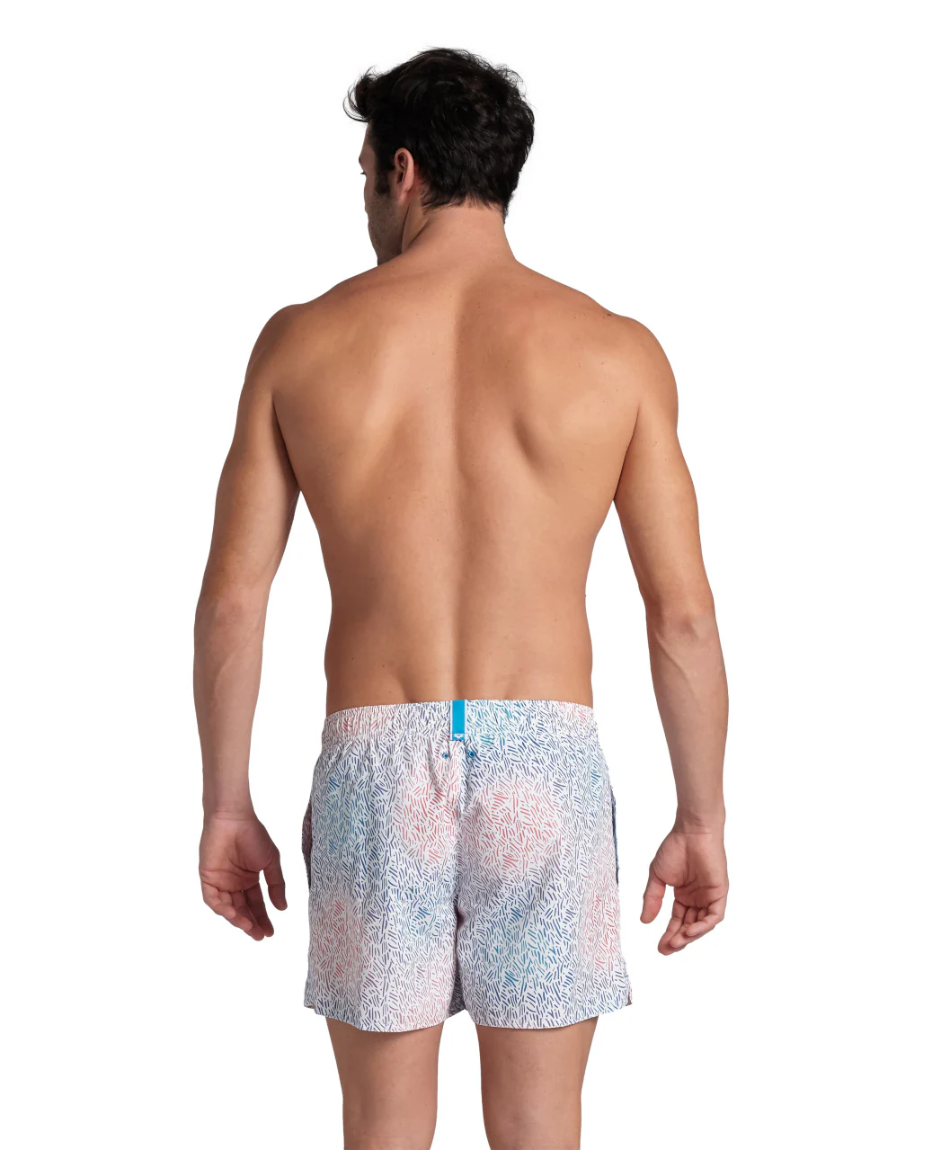 Bañador short arena para hombre Allover - Blanco/Púrpura - Image 2