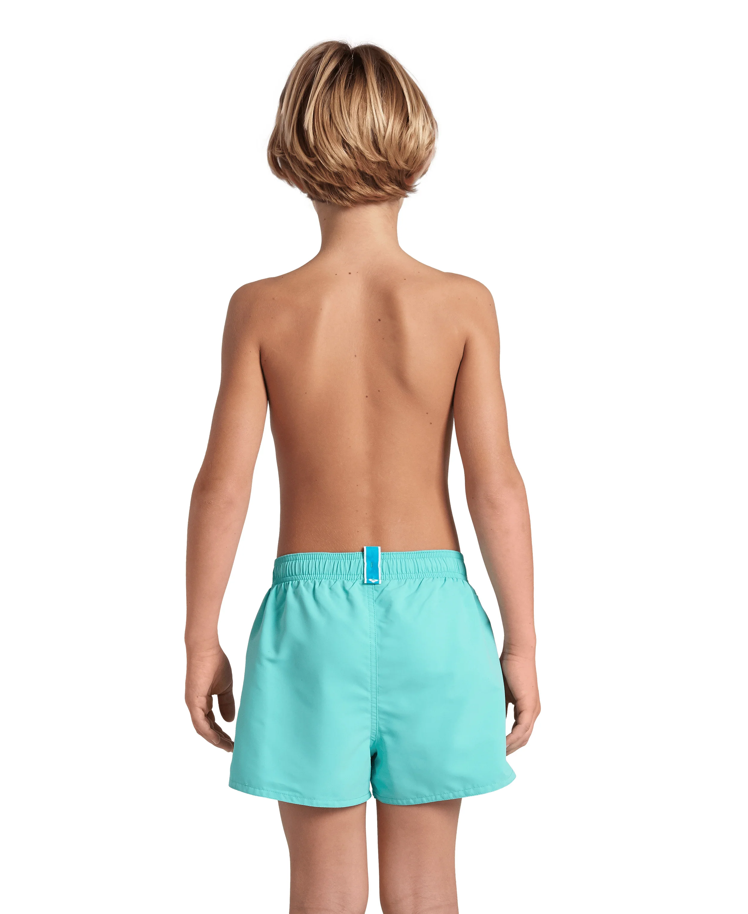 Bañador short arena para niño Logo R - Agua/Azul Marino - Image 2