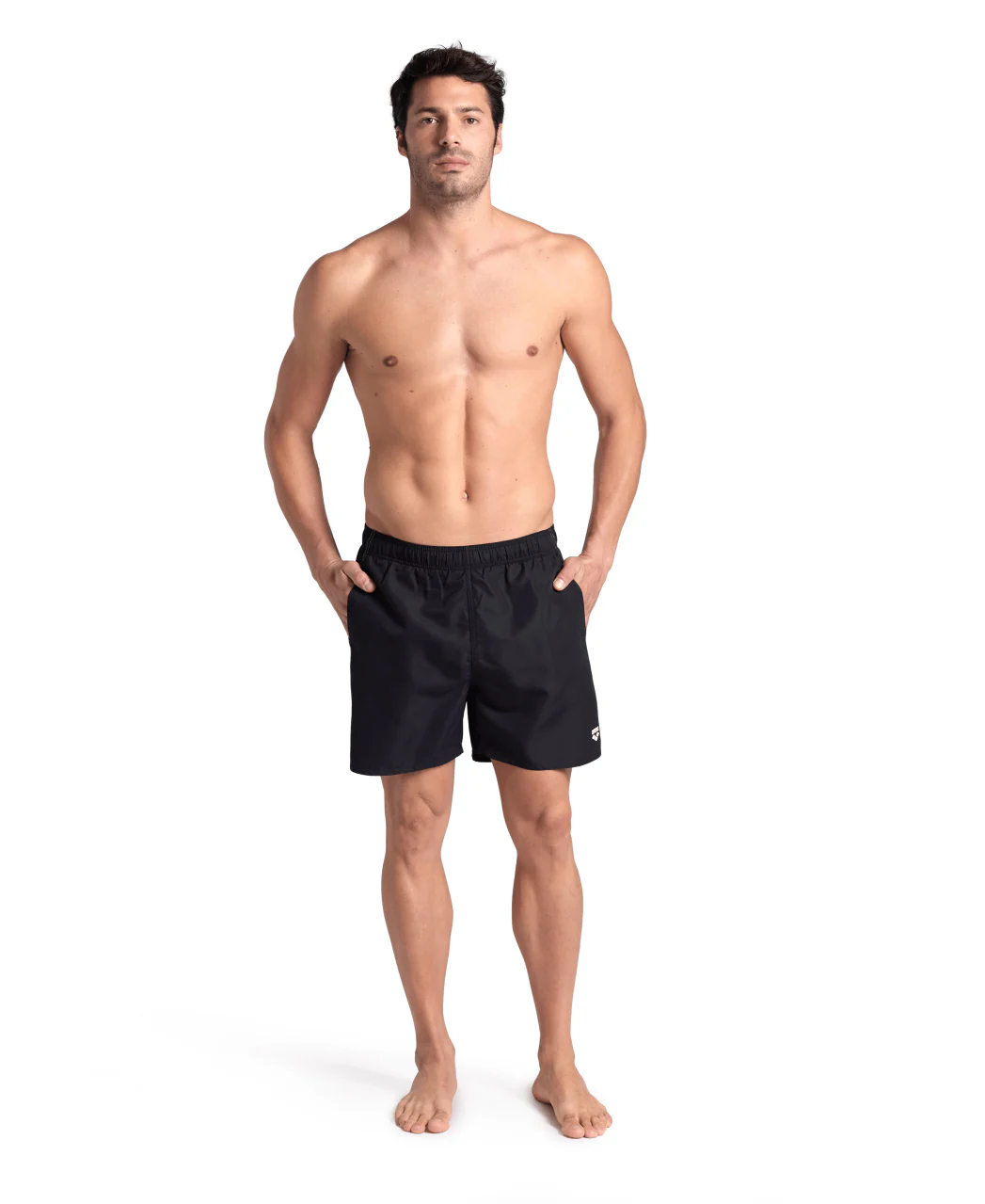 Bóxer de playa arena para hombre Fundamentals R - Blanco Negro - Image 3