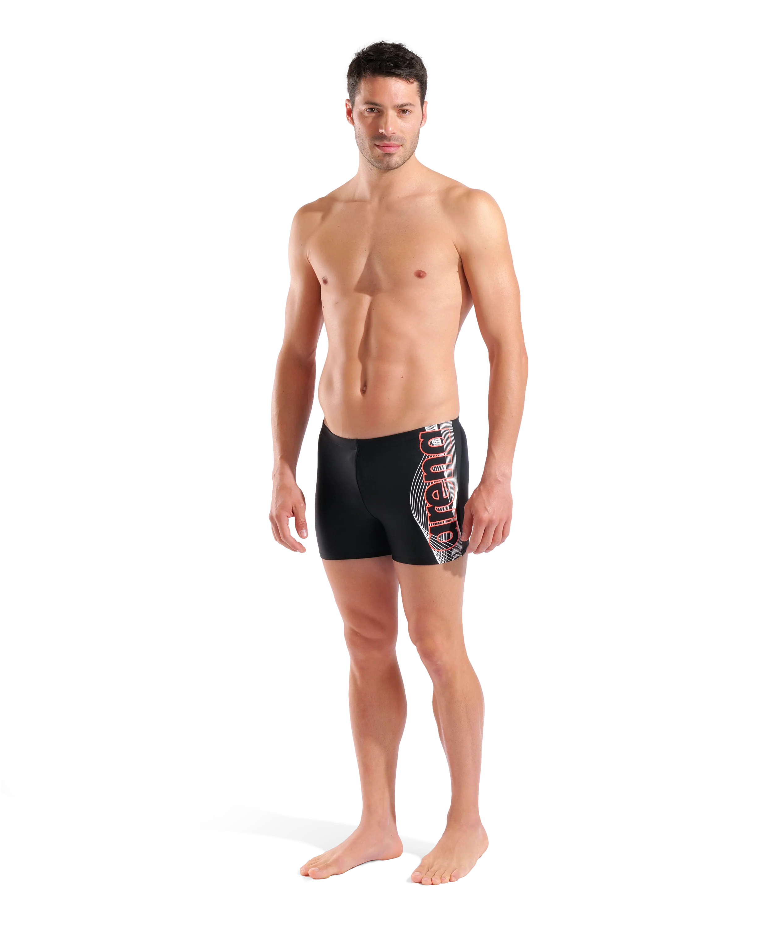Bañador corto arena Feel Basic para hombre - Negro - Image 3