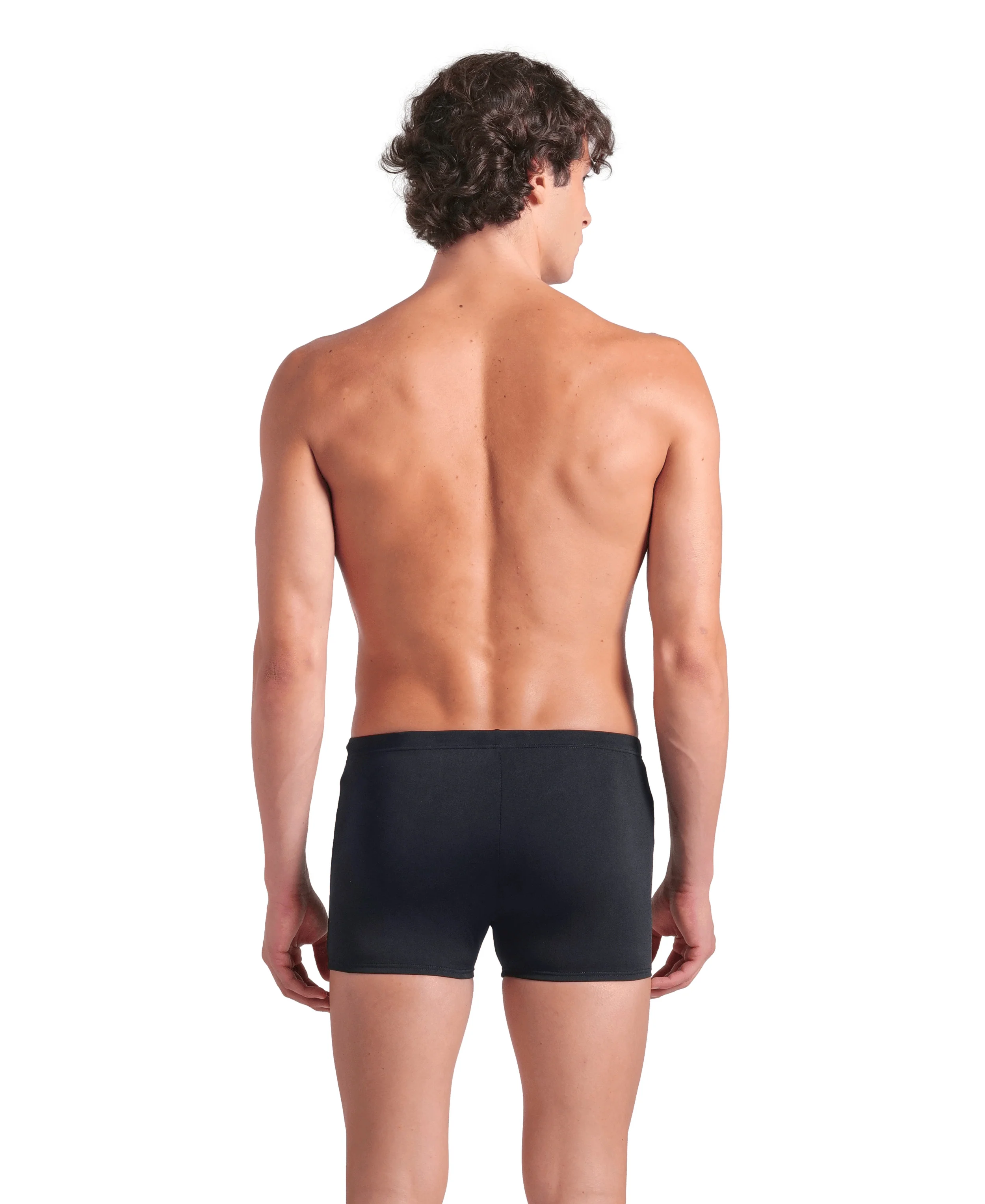 Bañador corto arena Performance para hombre Poseidonia Negro - Blanco - Image 2