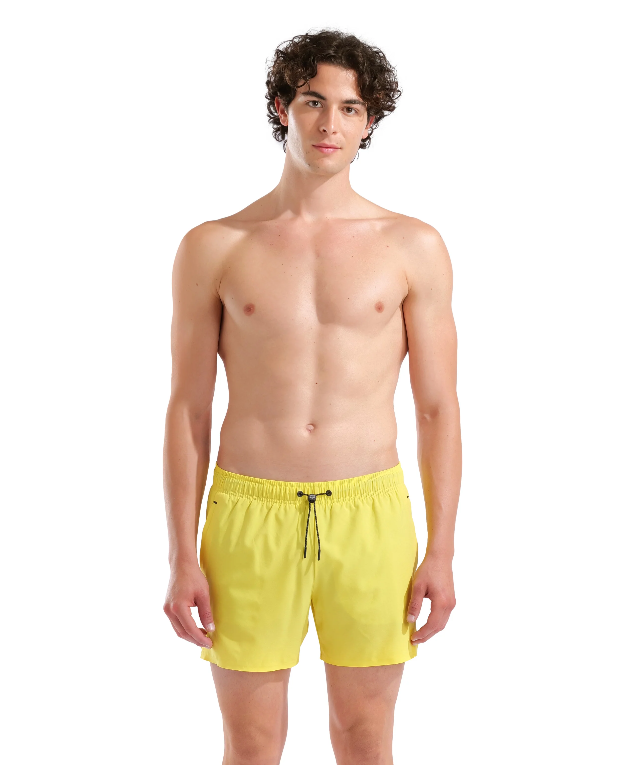 Bañador corto para hombre arena Evo Solid - Estrella amarilla