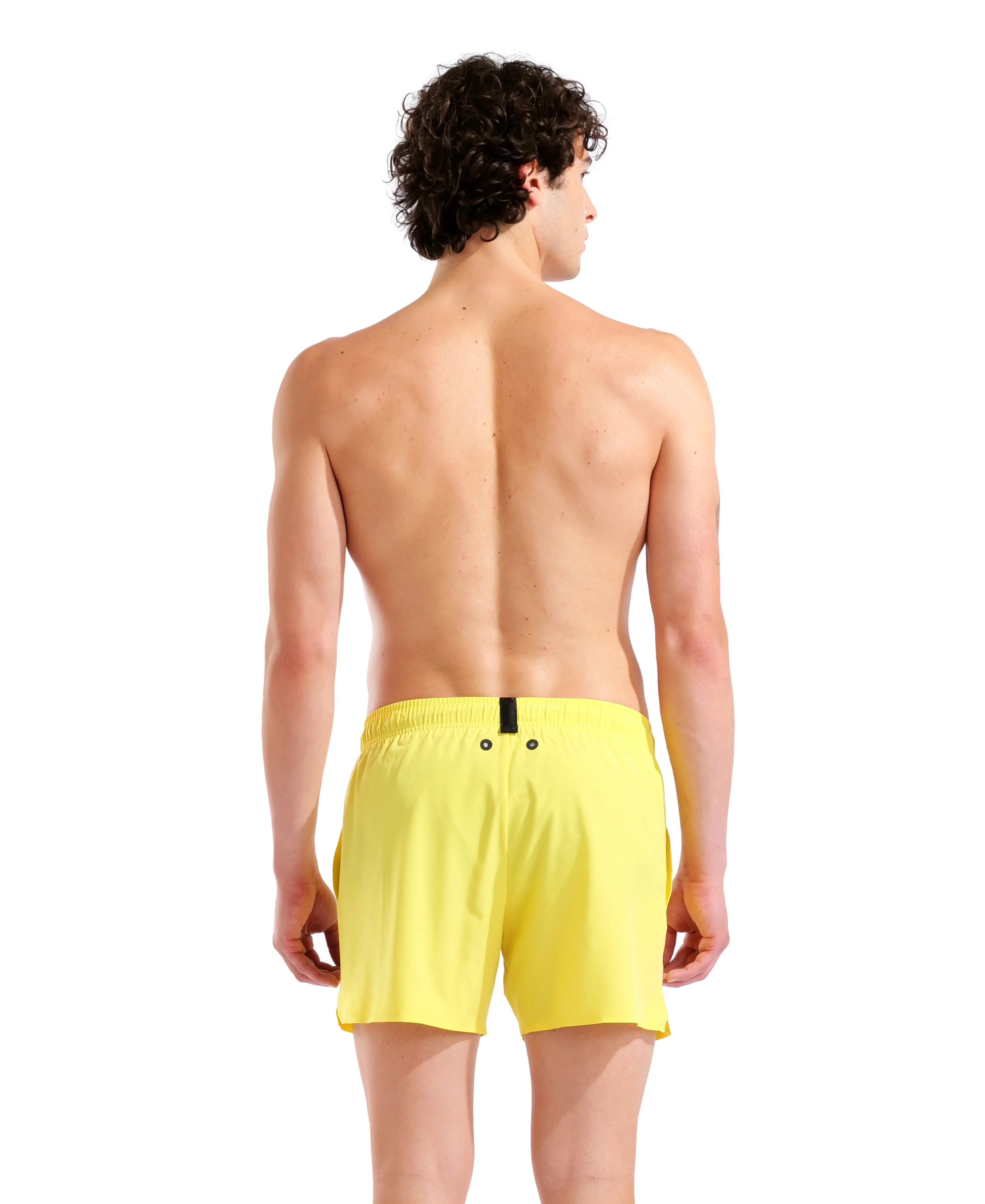 Bañador corto para hombre arena Evo Solid - Estrella amarilla - Image 2