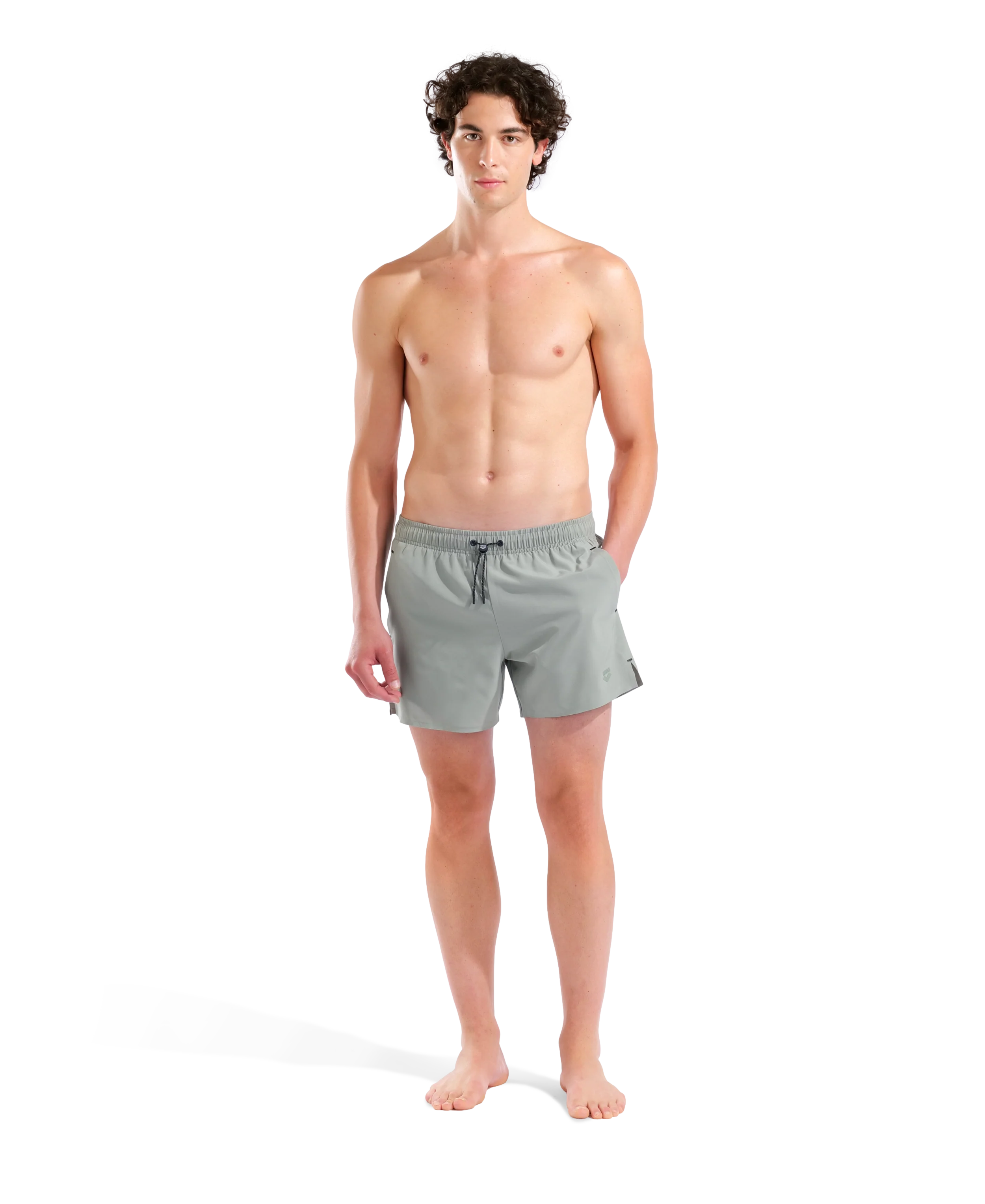 Bañador corto para hombre arena Evo Solid - Jade - Image 3