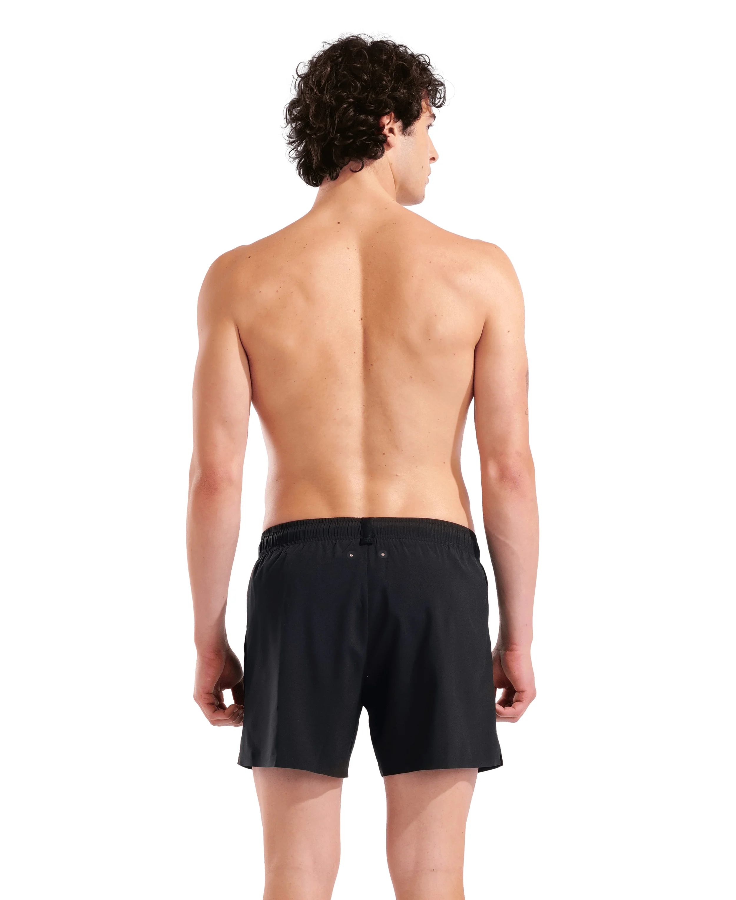 Bañador corto para hombre arena Evo Solid - Negro - Image 2