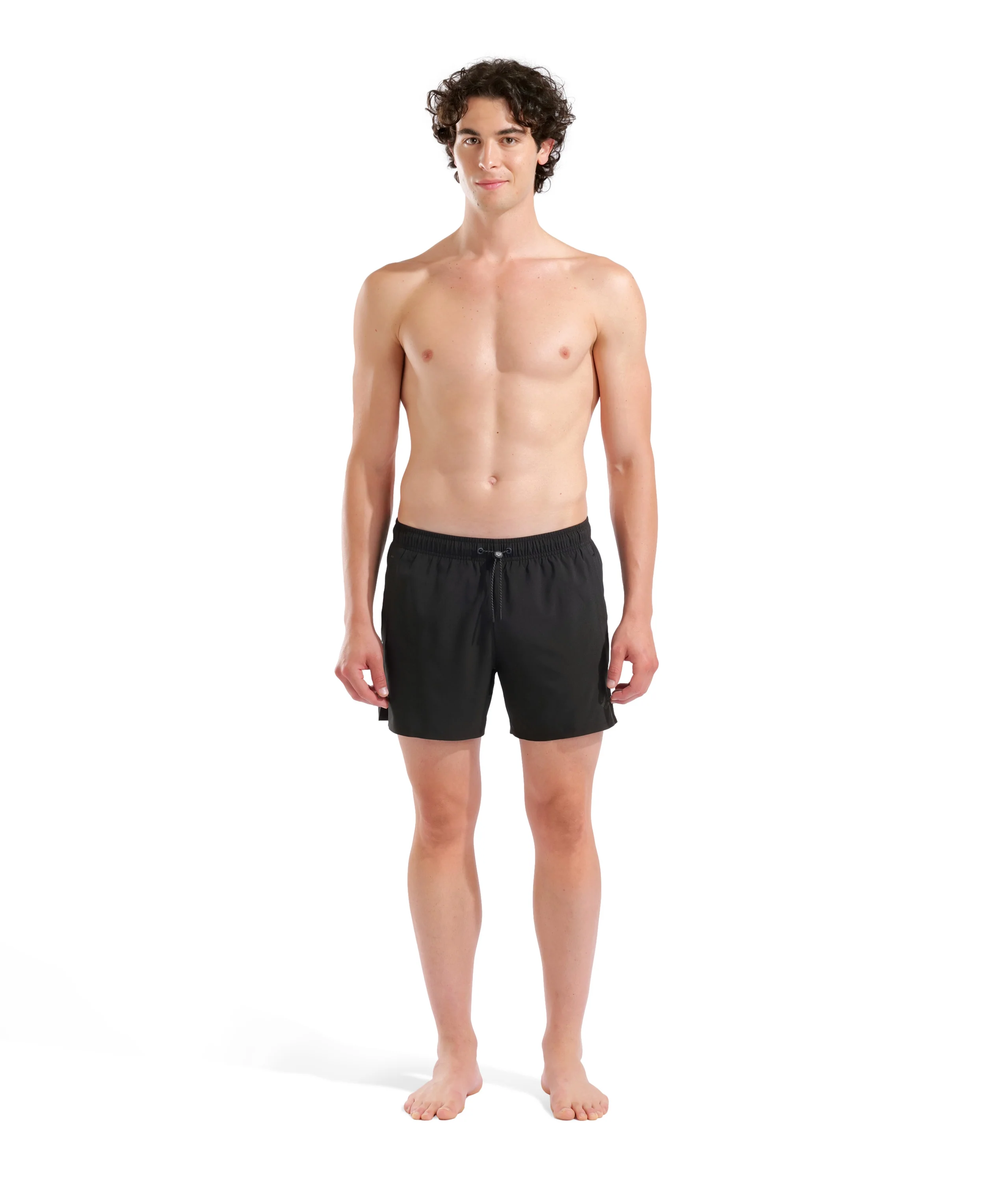 Bañador corto para hombre arena Evo Solid - Negro - Image 3