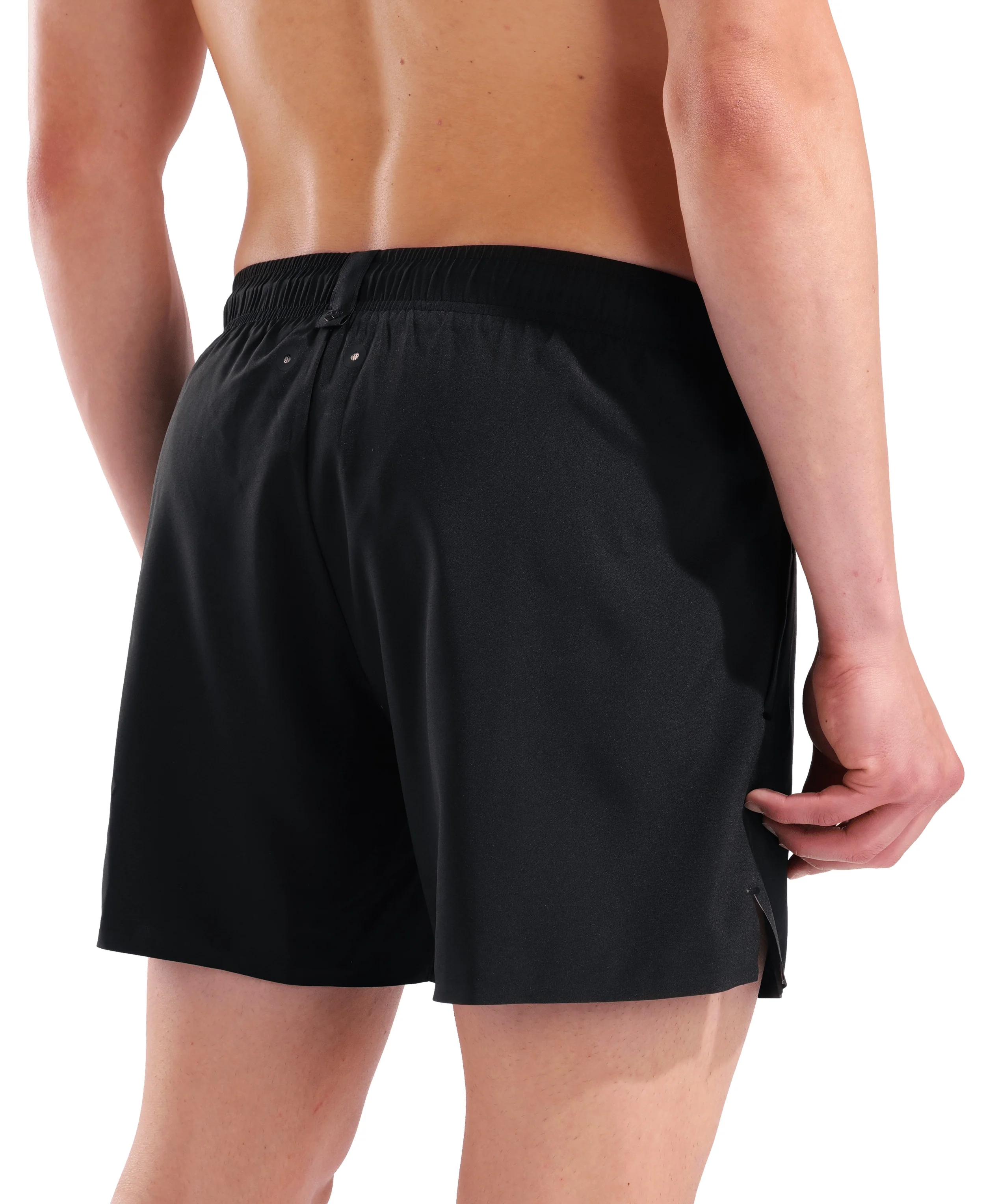 Bañador corto para hombre arena Evo Solid - Negro - Image 5
