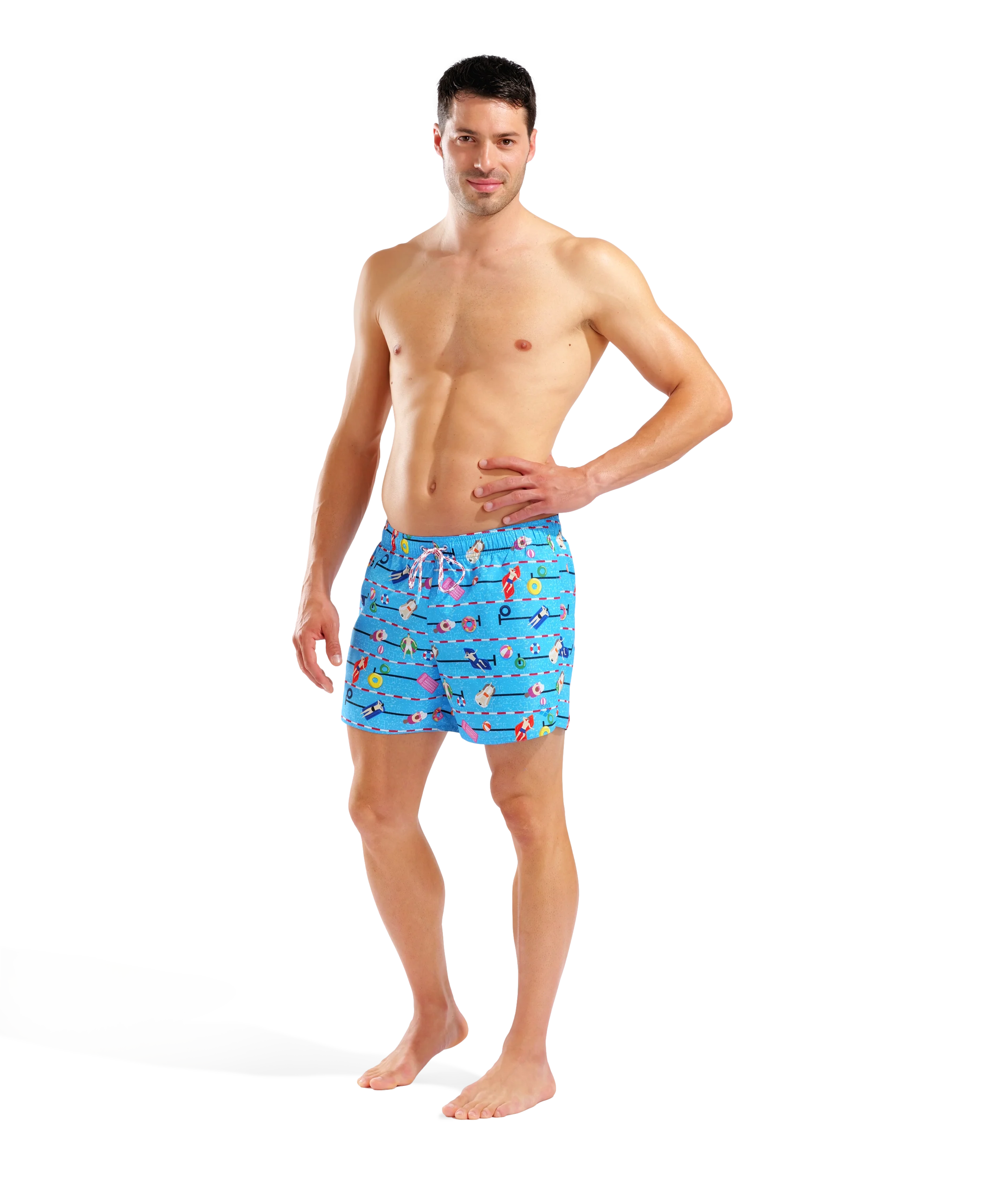 Bañador corto para hombre arena Water Prints - Piscina - Image 3
