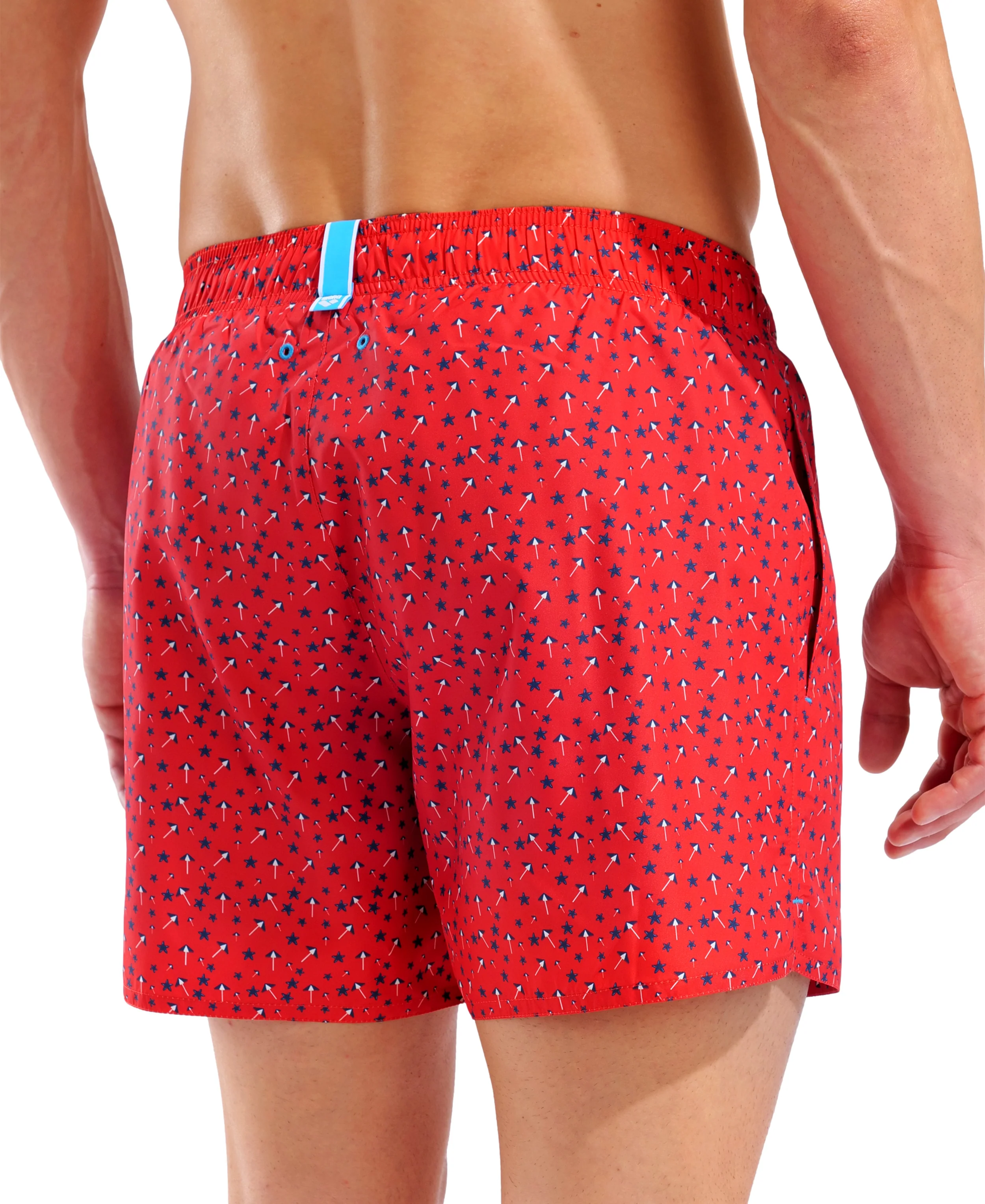 Bañador corto para hombre arena Water Prints - Rojo Multi - Image 2