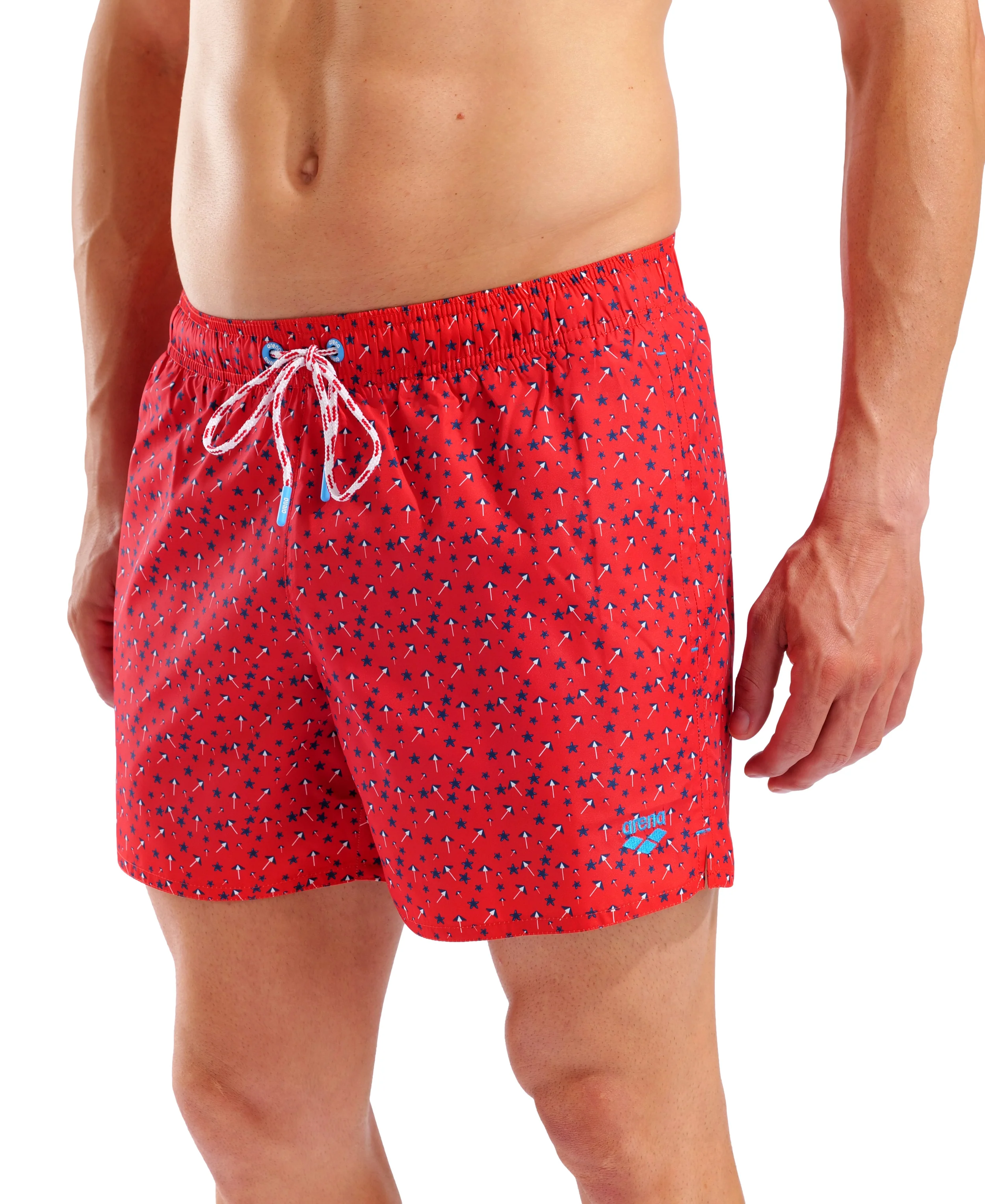 Bañador corto para hombre arena Water Prints - Rojo Multi - Image 3