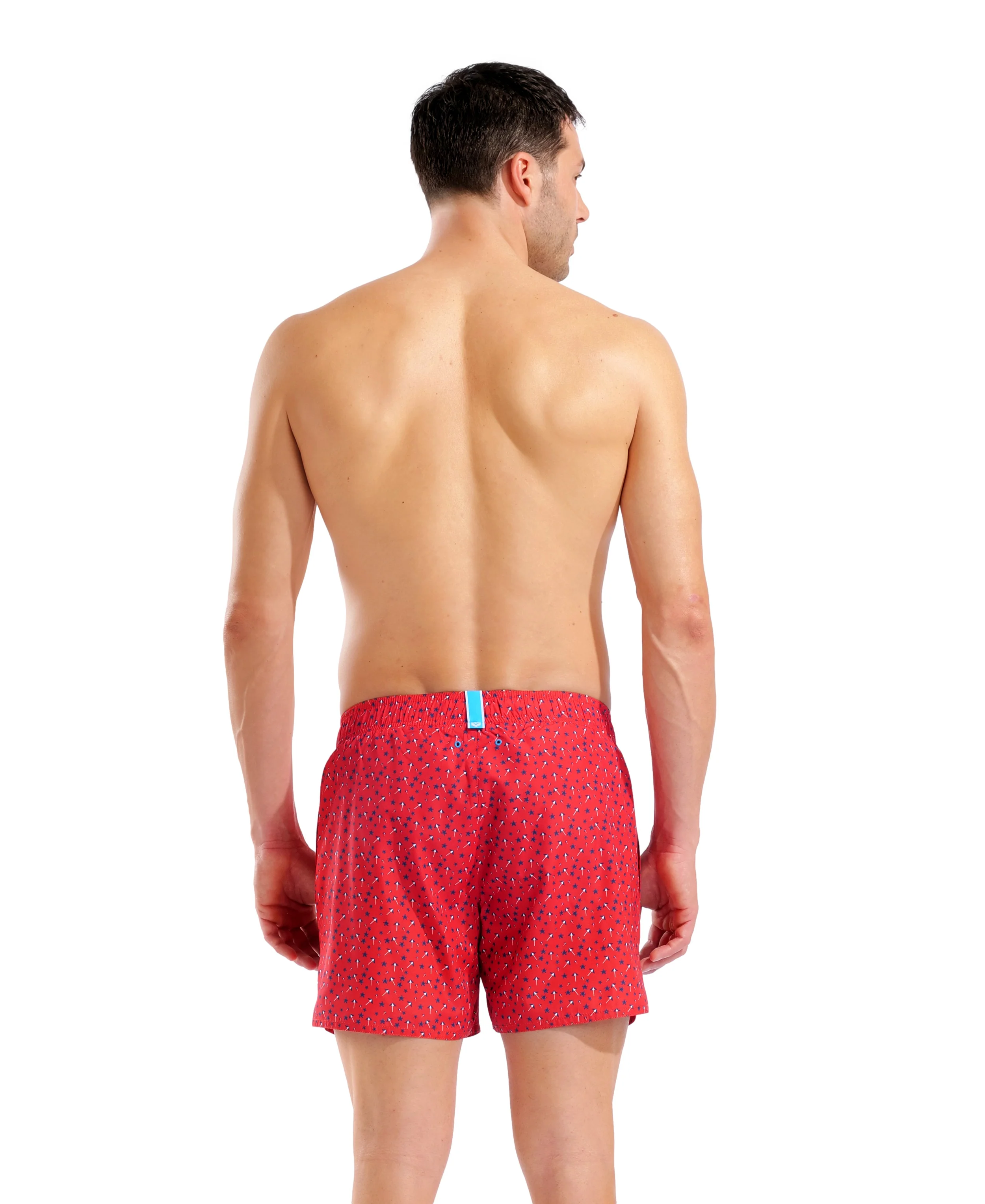 Bañador corto para hombre arena Water Prints - Rojo Multi - Image 5