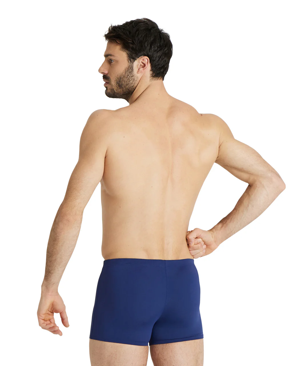 Bañador corto liso arena Performance para hombre Team - Marino/Blanco - Image 2