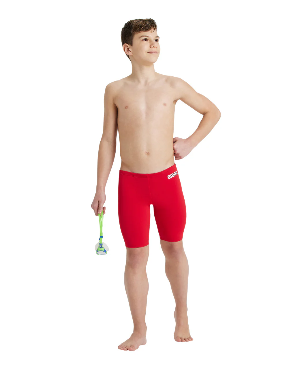 Bañador jammer liso arena Performance para niño Team - Rojo Blanco - Image 3