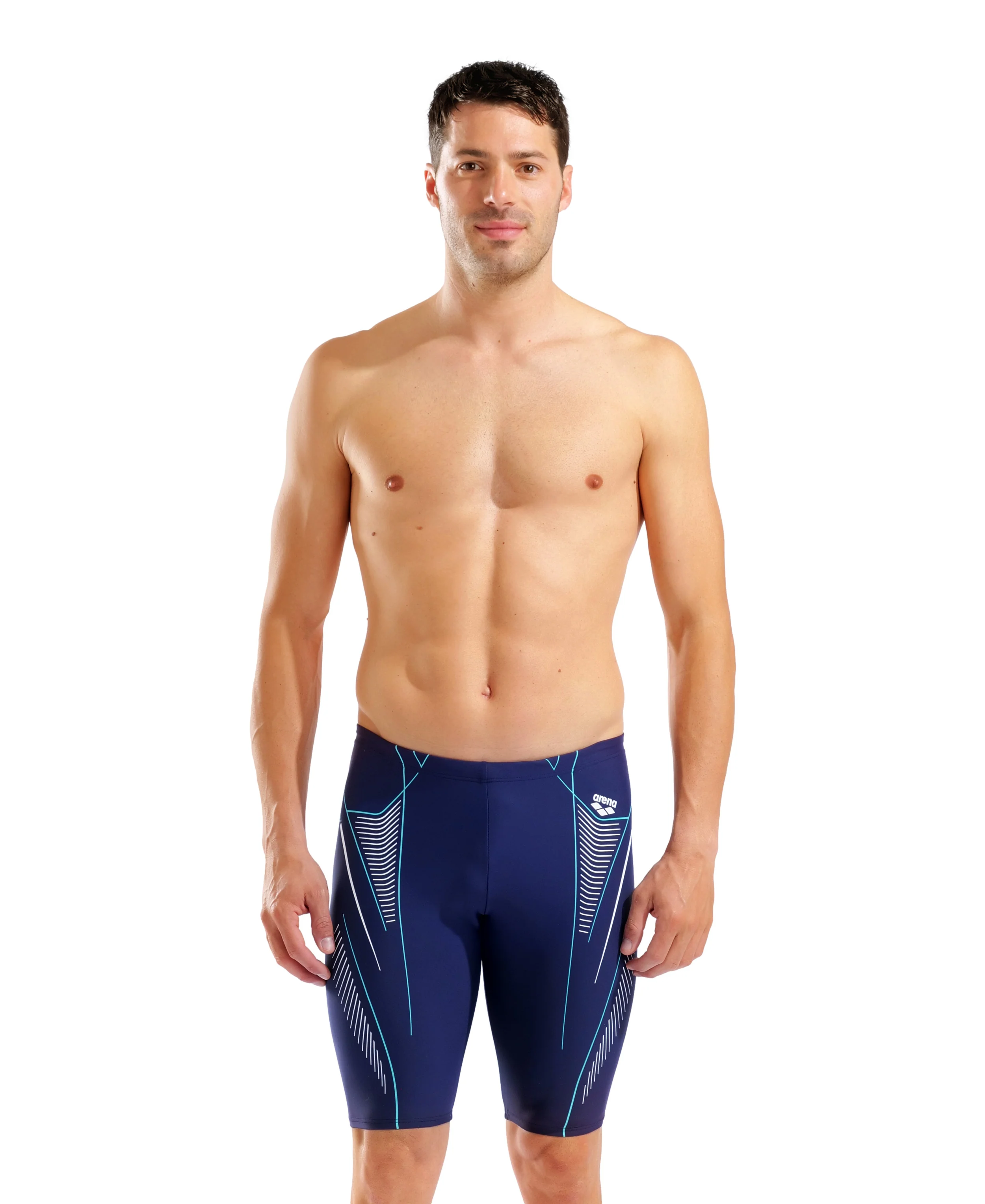 Bañador jammer para hombre arena Feel Neo Stream - Azul marino/blanco