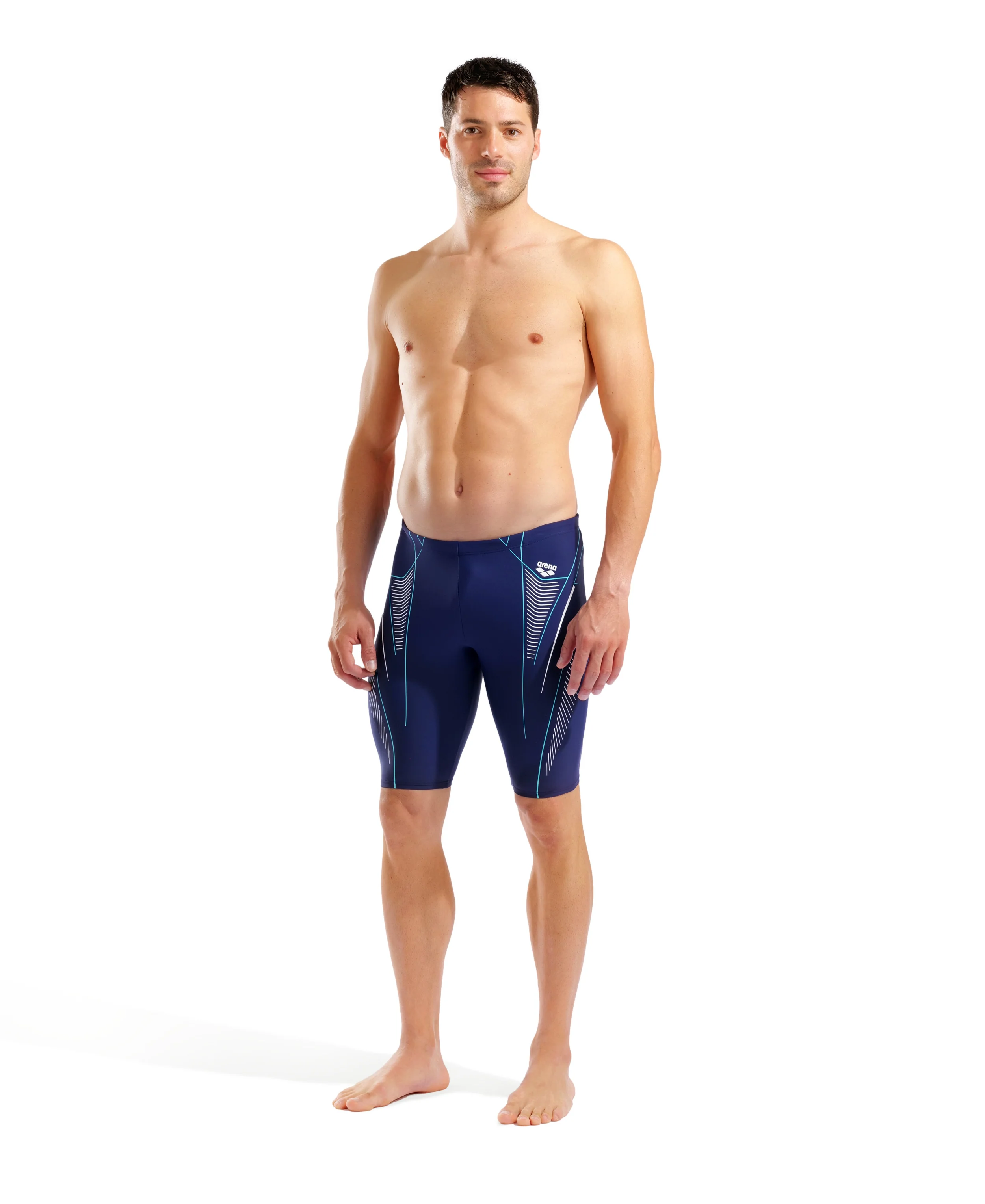 Bañador jammer para hombre arena Feel Neo Stream - Azul marino/blanco - Image 3