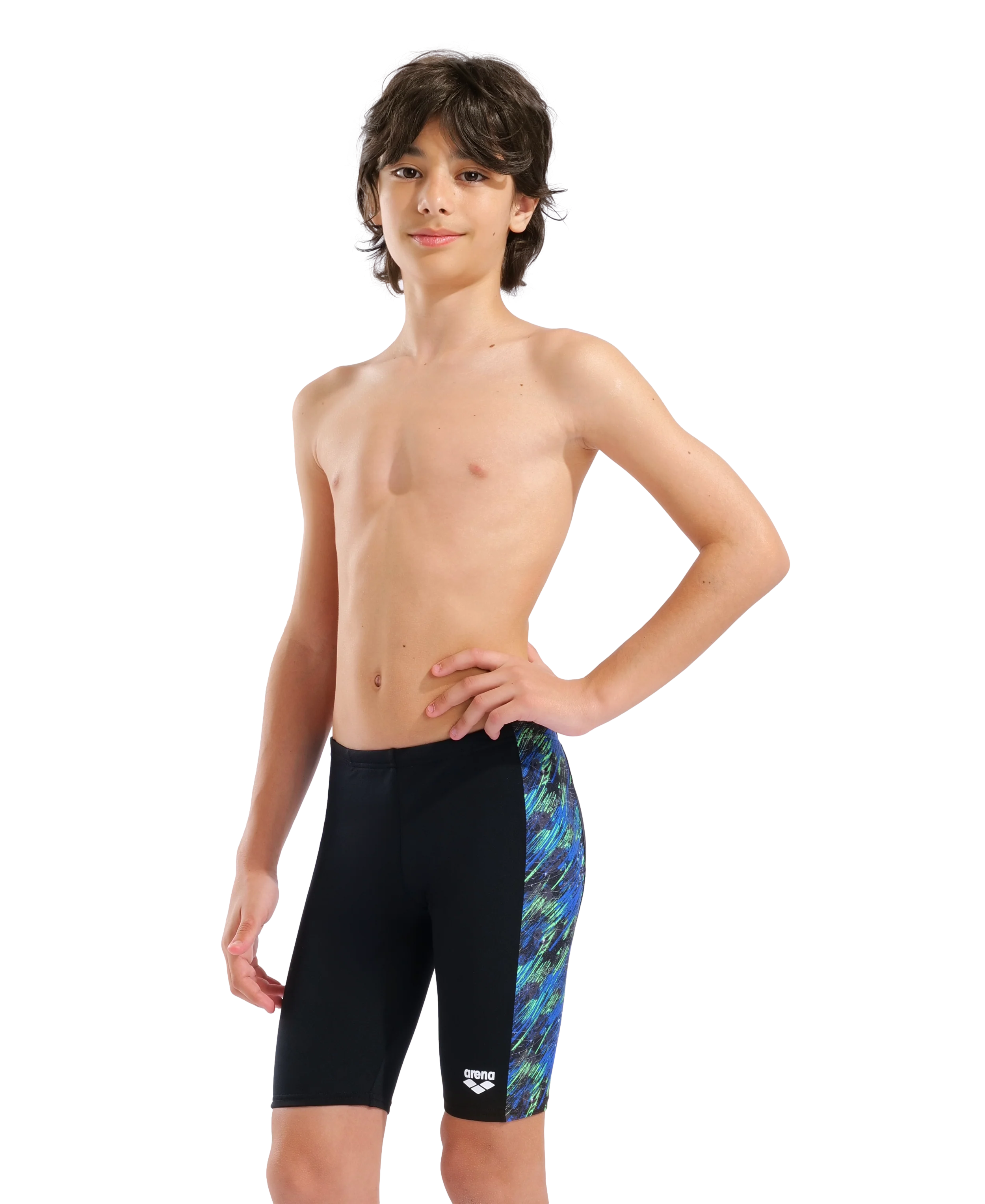 Bañador jammer para niño arena Performance Draft - Negro/Azul