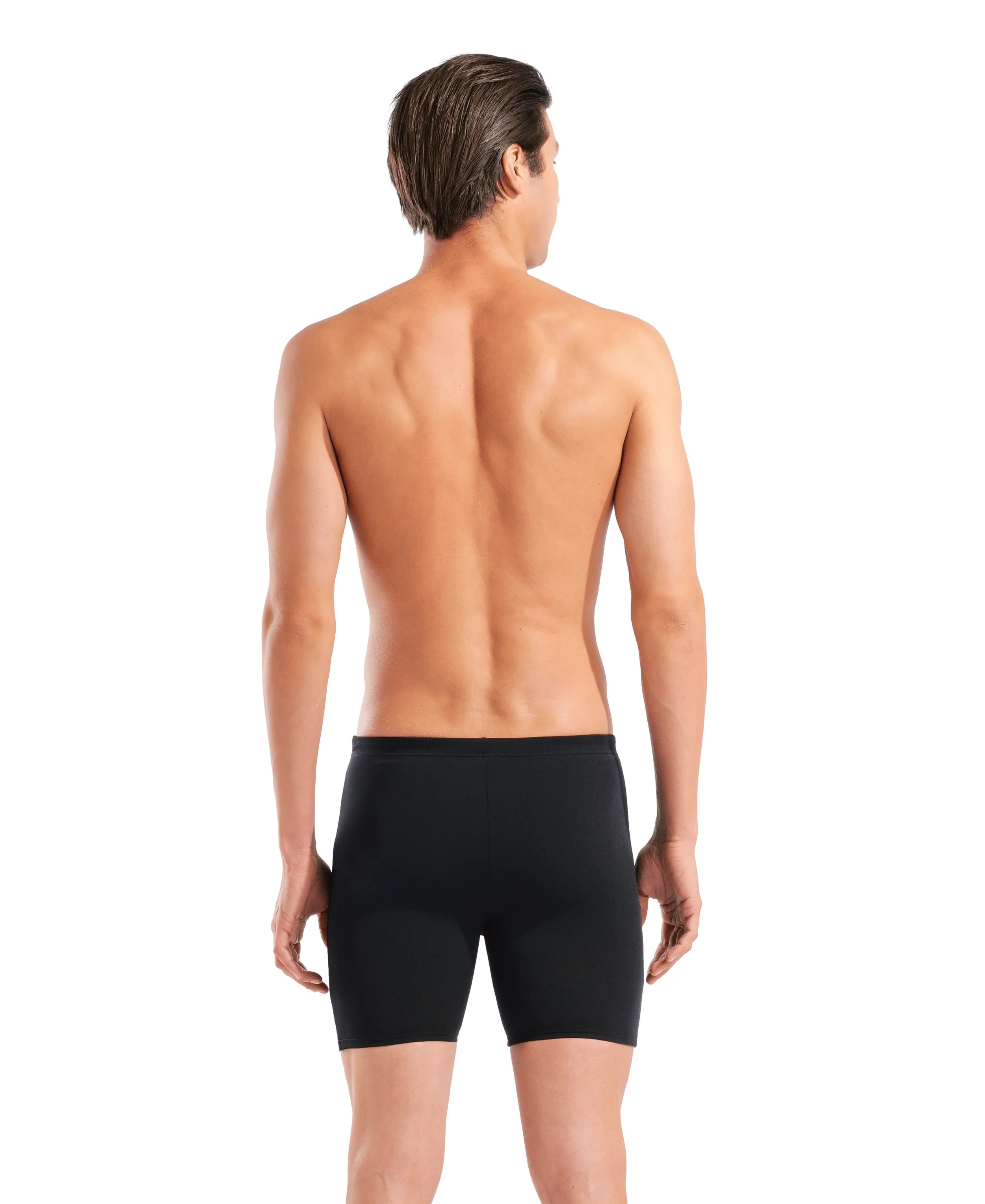 Bañador mid jammer para hombre arena Performance Graphic - Negro/Turquesa - Image 2