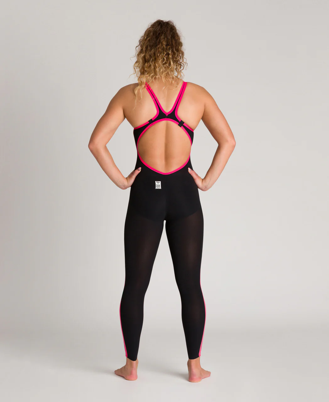 Powerskin R-EVO+ Bañador Aguas Abiertas Mujer Cuerpo Completo Espalda Abierta  - Negro/Fluor - Image 2