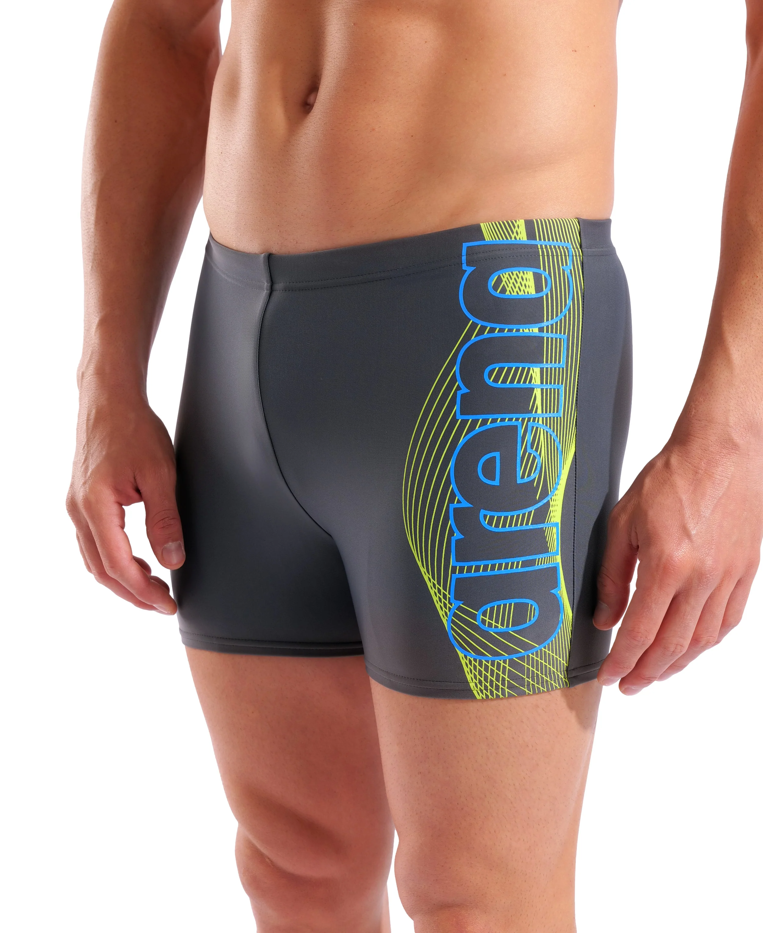 Bañador short arena Feel Basic para hombre - Asfalto - Image 5