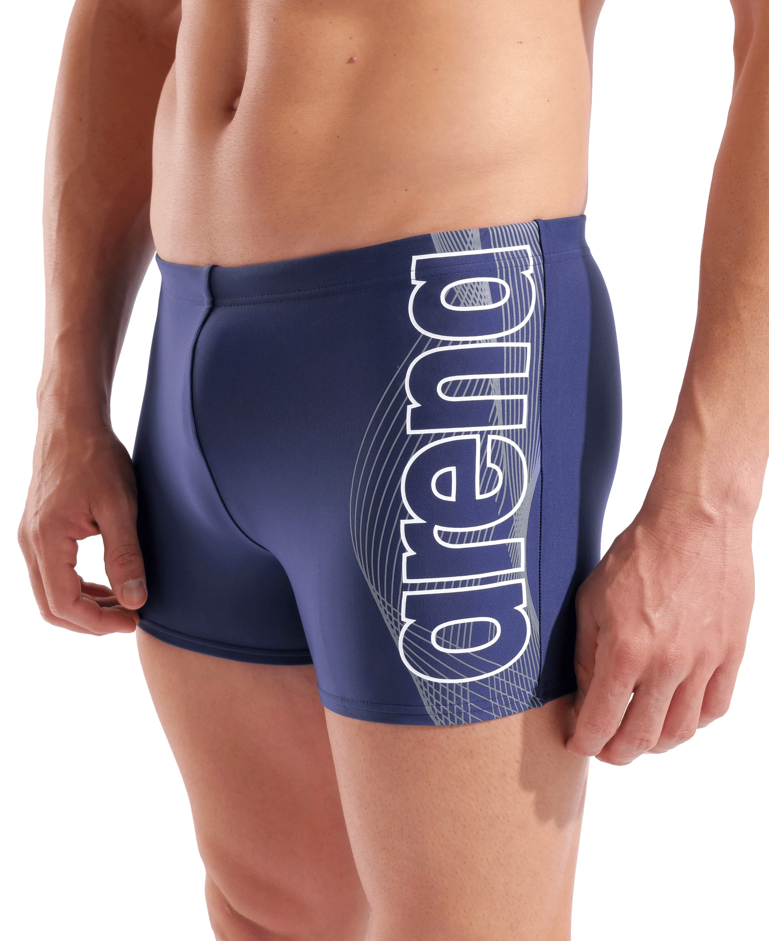Bañador short arena Feel Basic para hombre - Azul Marino - Image 4