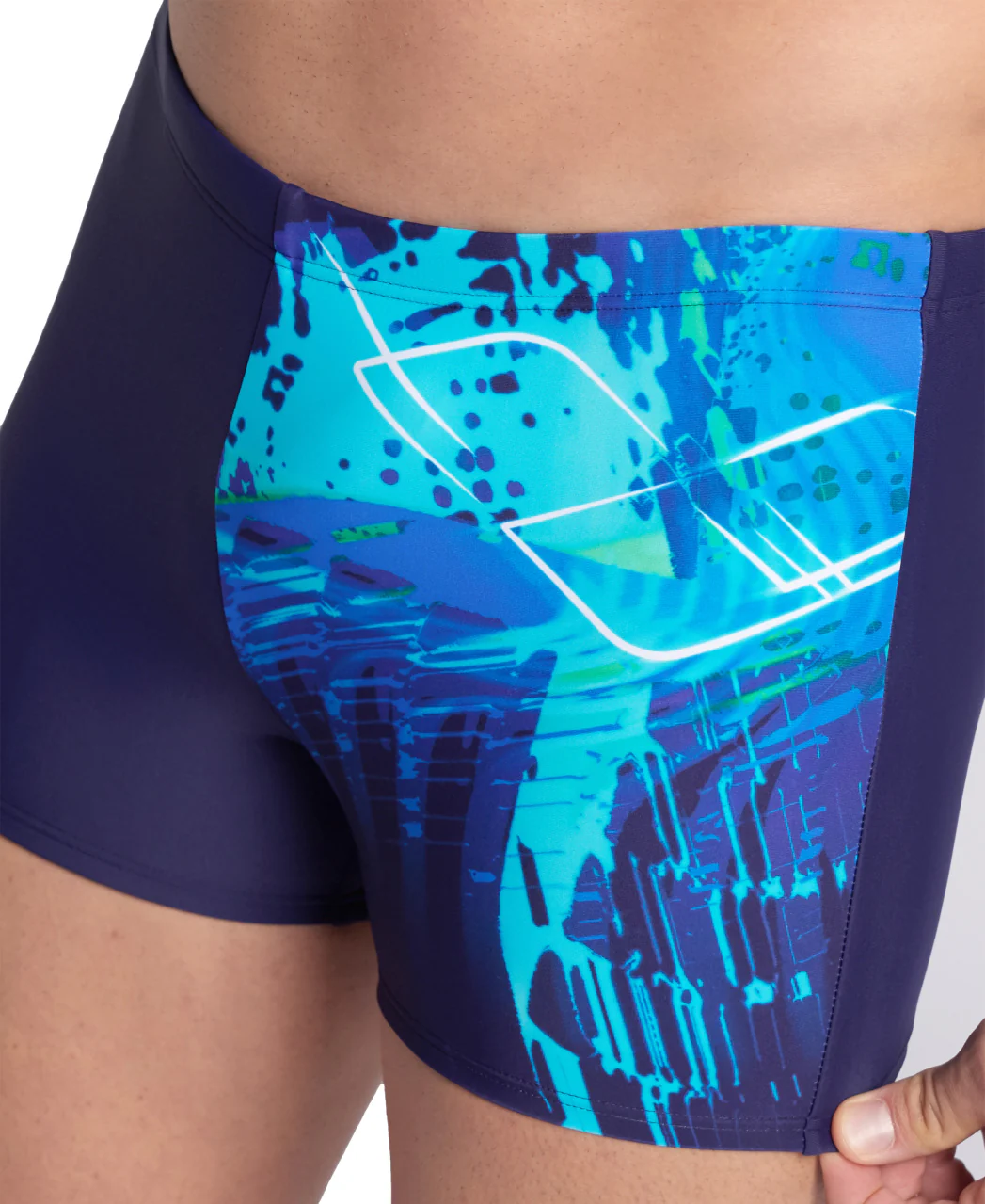 Bañador short arena Feel para hombre Funny Spot - Azul Marino Multi - Image 2
