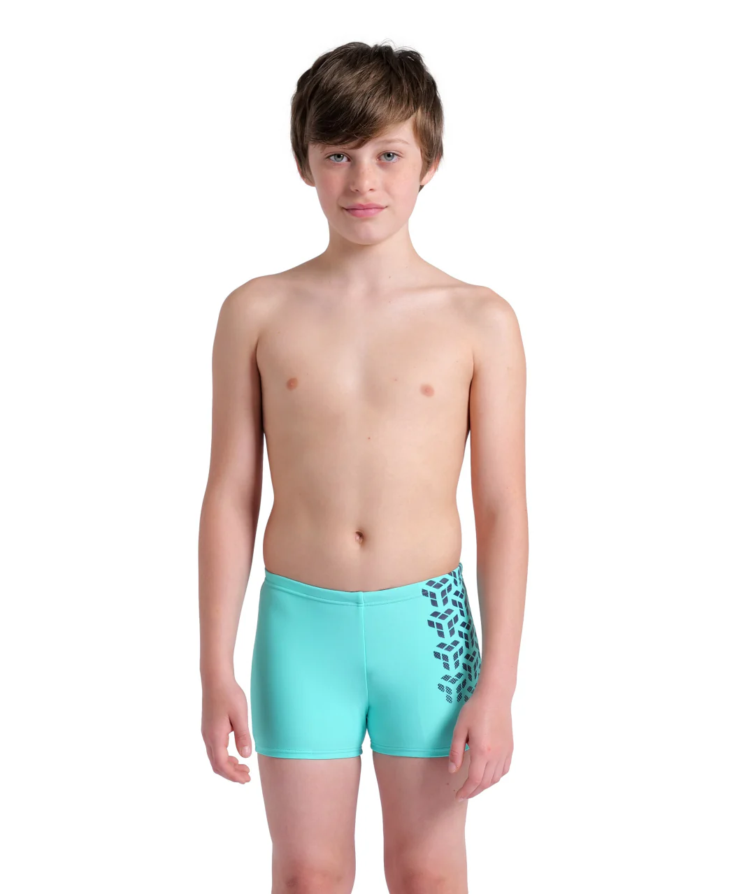 Bañador short arena Feel para niño Kikko V - Agua/Marina