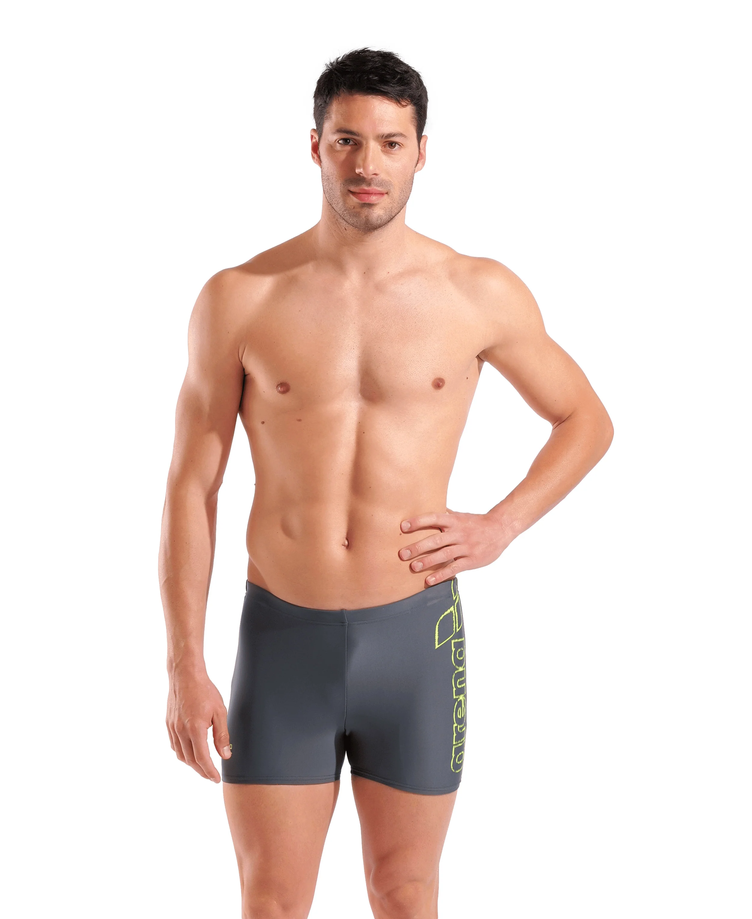 Bañador short arena Feel Scratchy para hombre - Asfalto