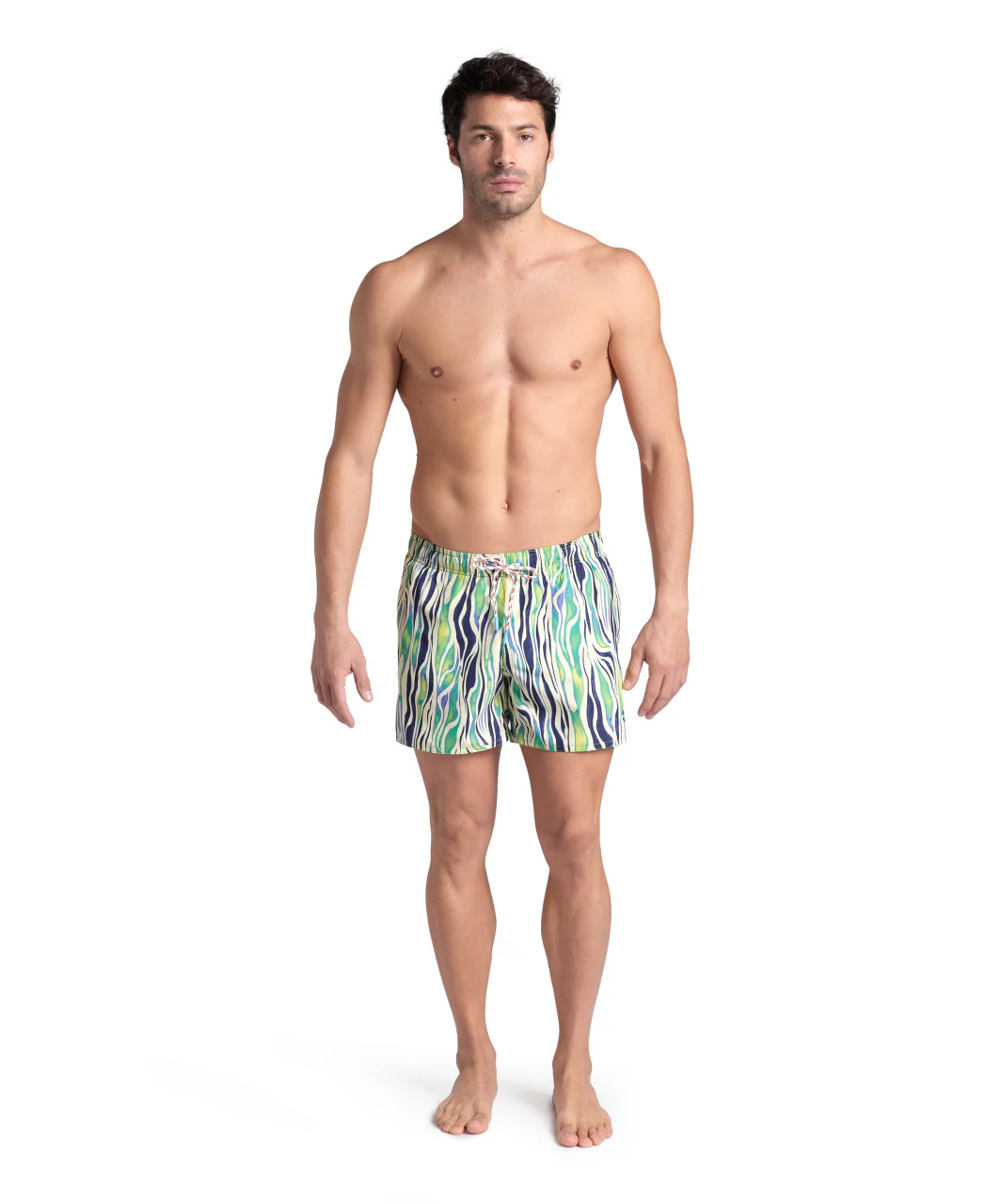 Bañador short arena para hombre Allover - Verde Cuarzo - Image 5