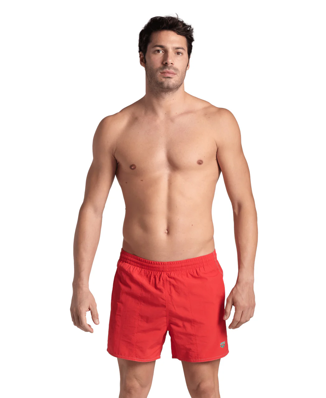 Bañador short arena para hombre Bywayx R - Flúor Rojo/Agua