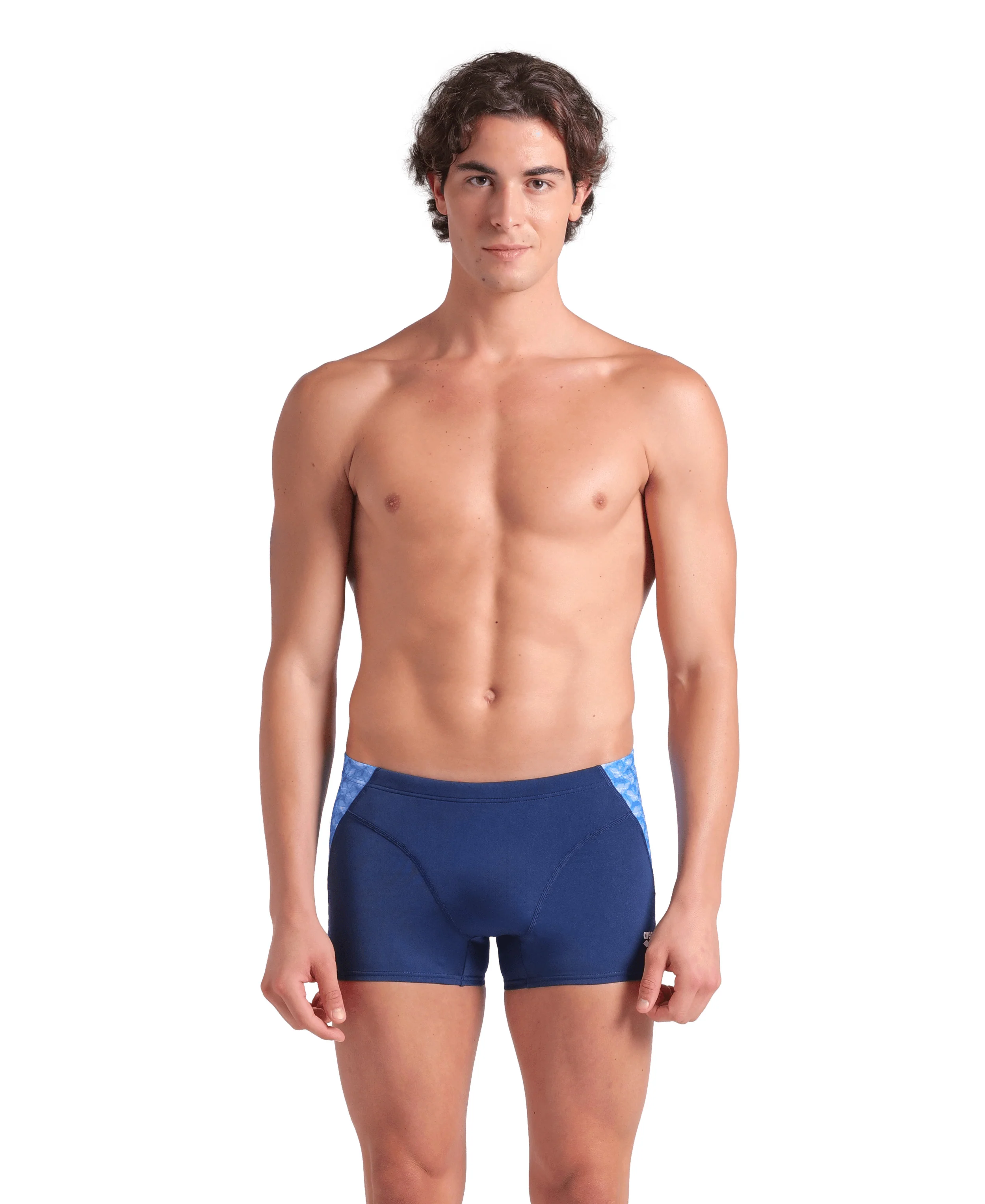 Bañador short arena Performance para hombre Monogram Marino - Azul Multi