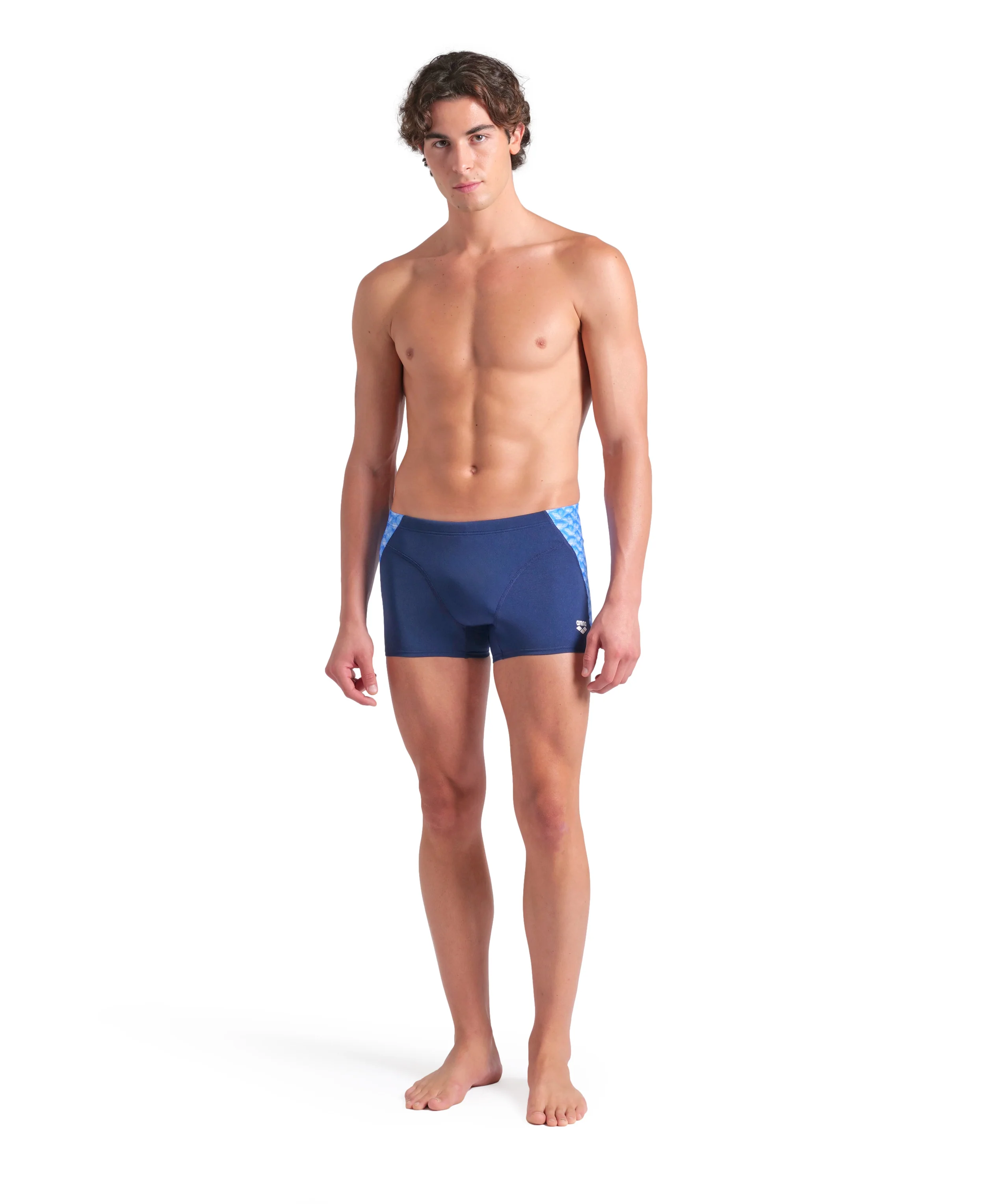 Bañador short arena Performance para hombre Monogram Marino - Azul Multi - Image 3