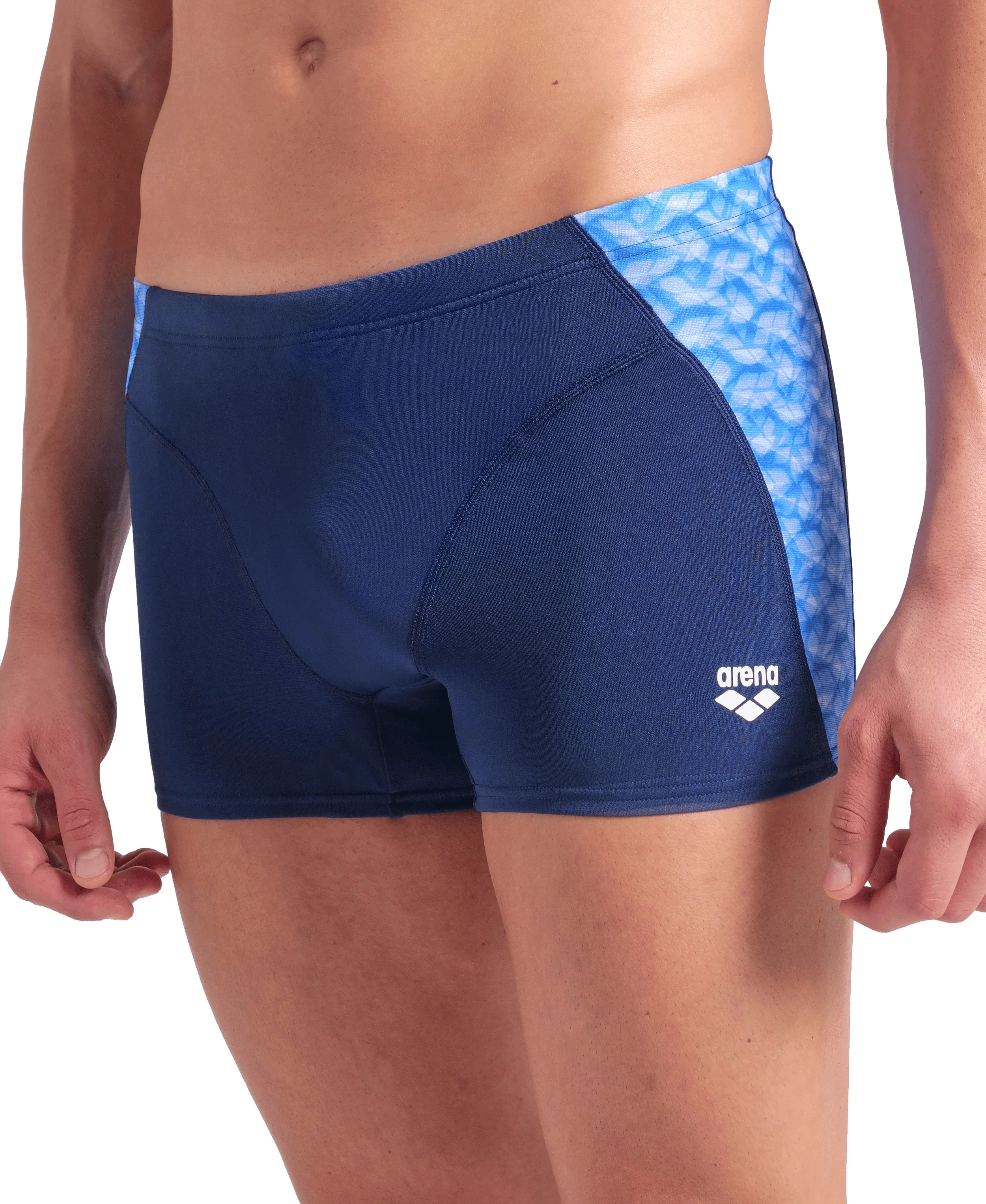 Bañador short arena Performance para hombre Monogram Marino - Azul Multi - Image 4