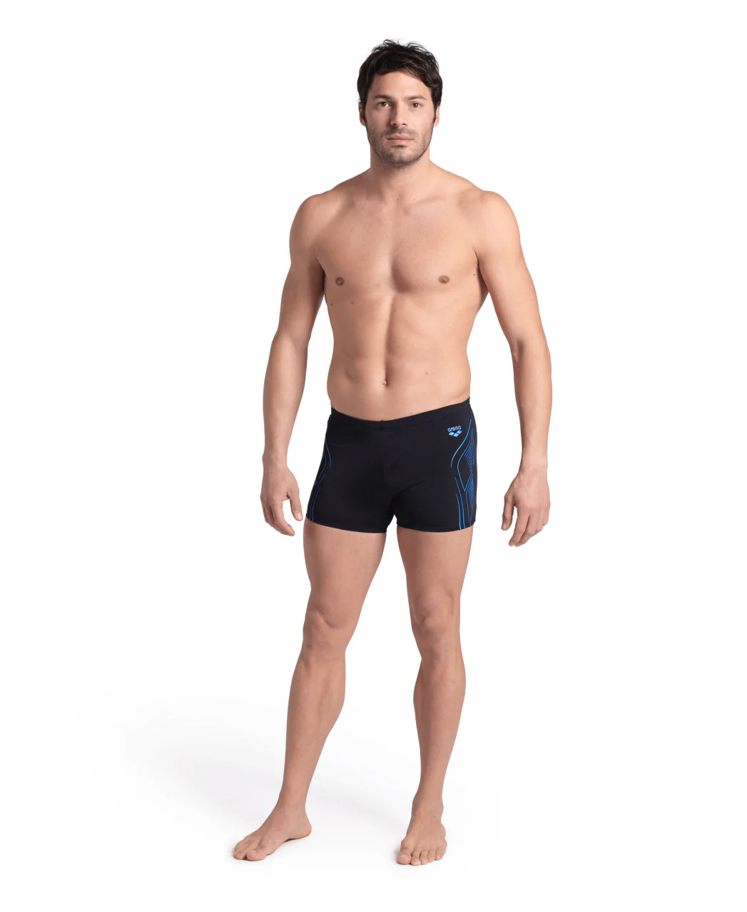 Bañador short arena Performance para hombre Reflecting - Negro - Image 2