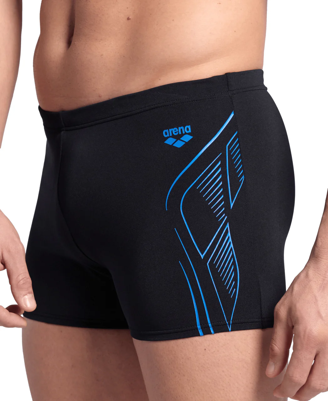 Bañador short arena Performance para hombre Reflecting - Negro - Image 5