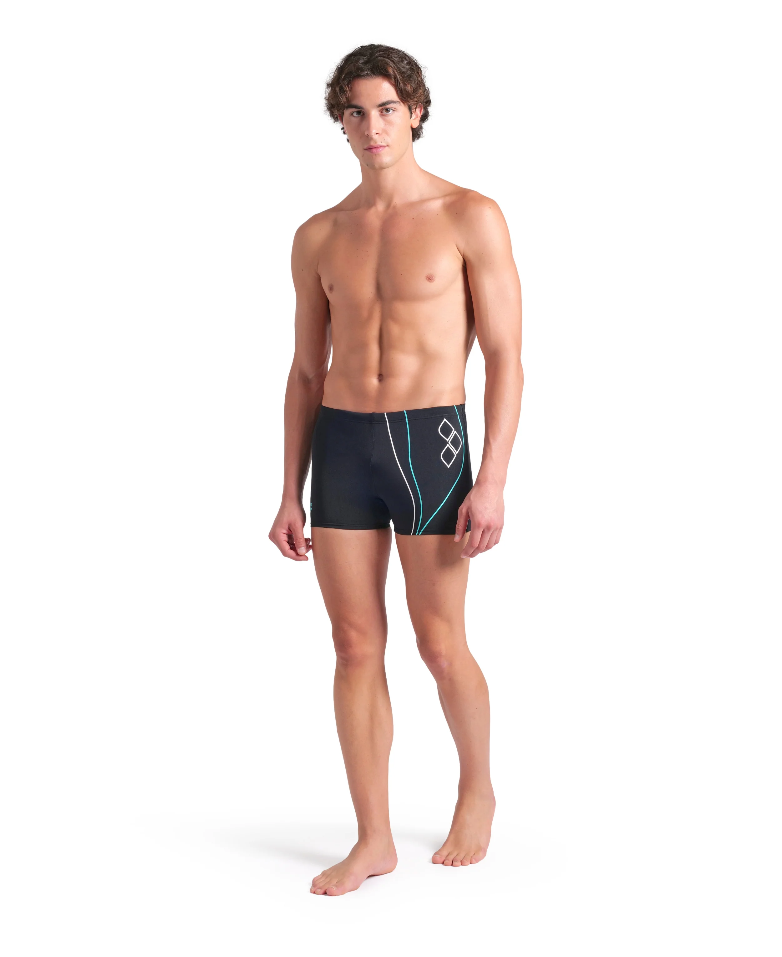 Bañador short arena Performance para hombre Trail Negro - Image 3