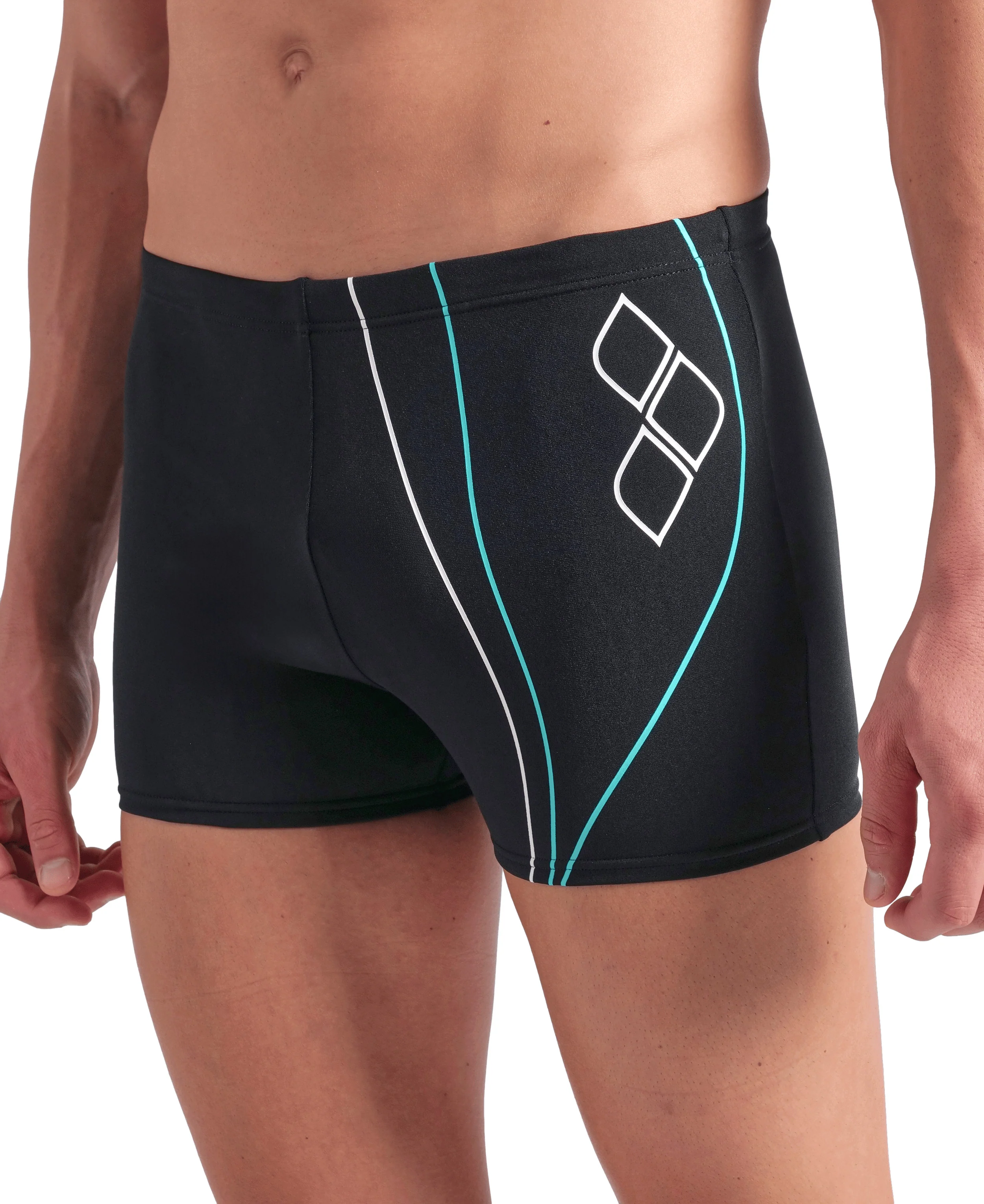 Bañador short arena Performance para hombre Trail Negro - Image 4