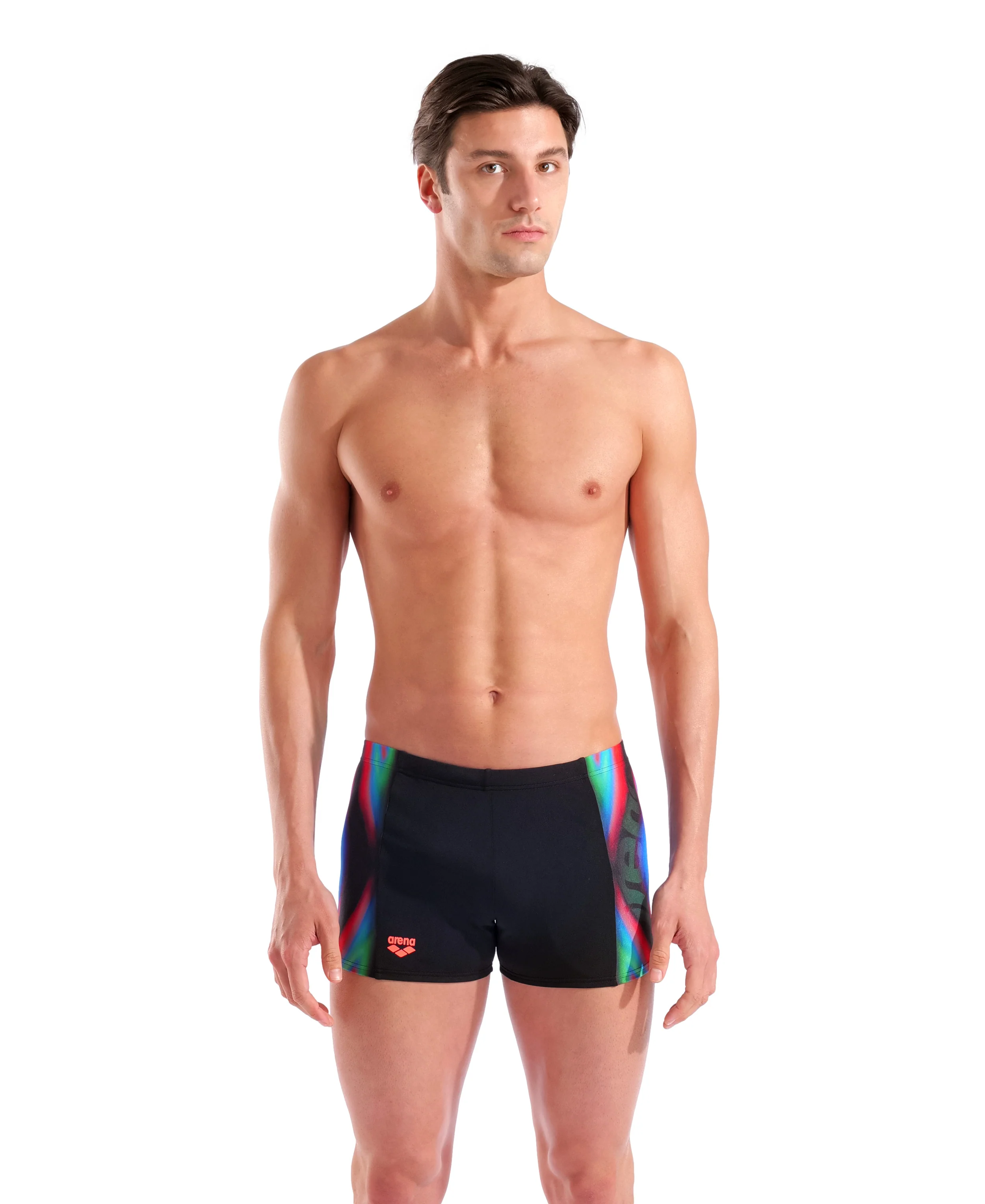 Bañador short arena Performance Two Sides Swim para hombre - Negro