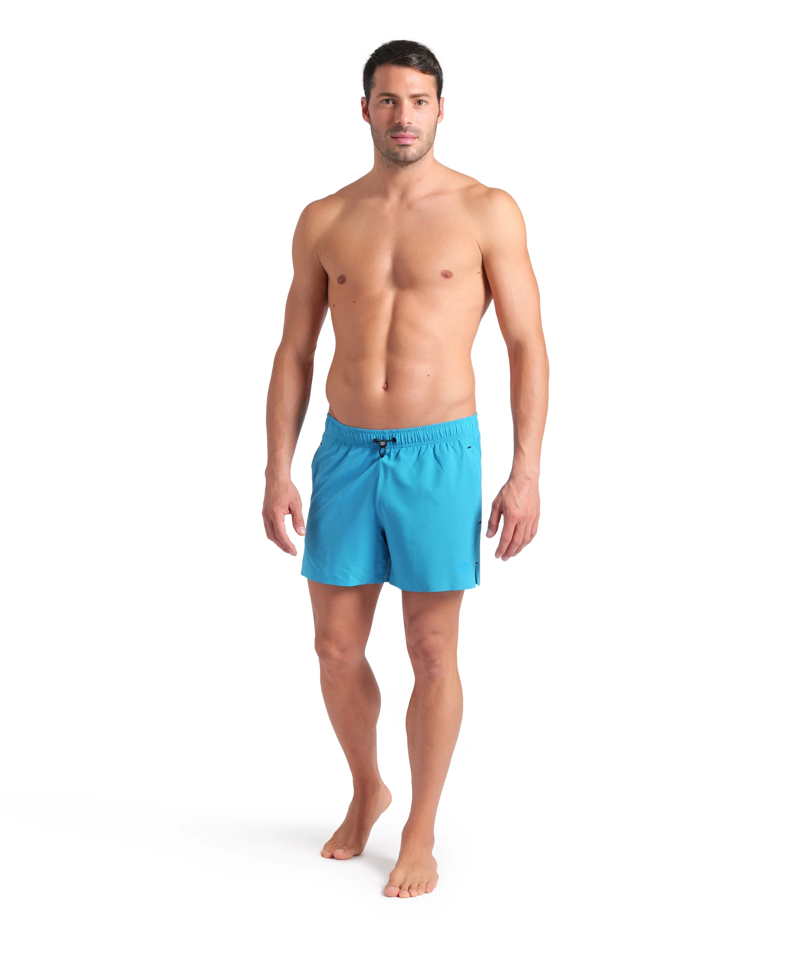 Bañador short de playa arena para hombre Evo Solid Turquesa - Image 3