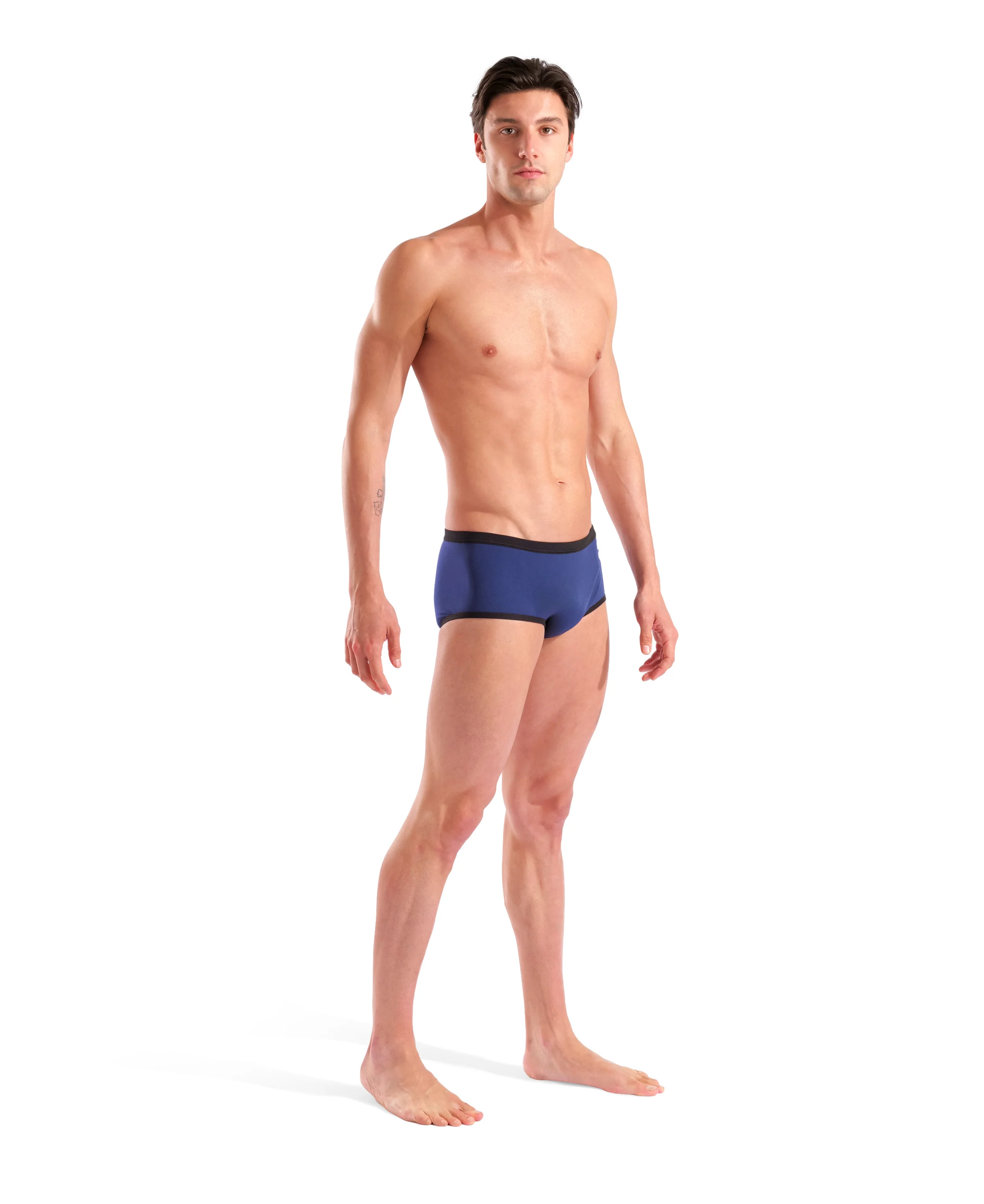 Bañador short de tiro bajo para hombre arena One Big Logo - Azul Marino/Negro - Image 5
