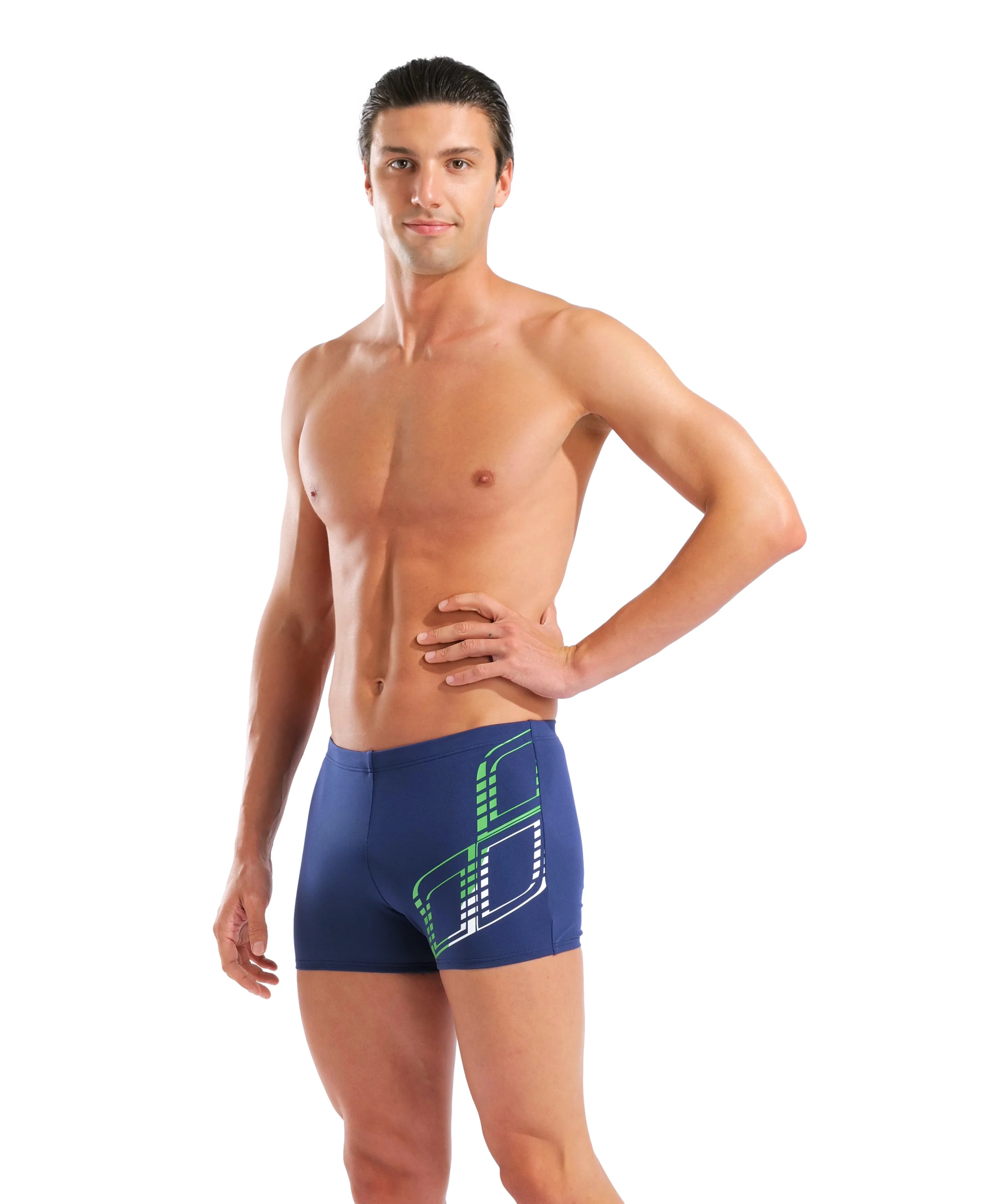 Bañador short para hombre arena Performance Graphic - Azul marino/Multicolor
