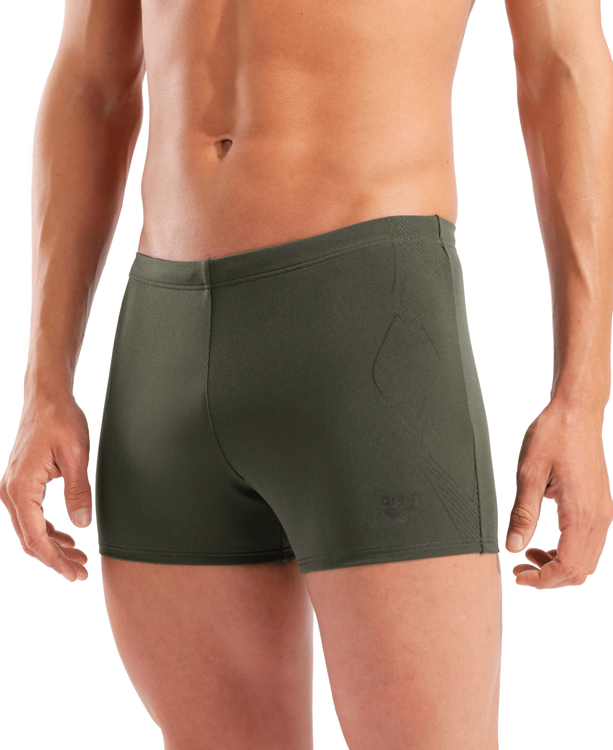 Bañador short para hombre arena Performance Graphic - Salvia oscura/Negro - Image 4