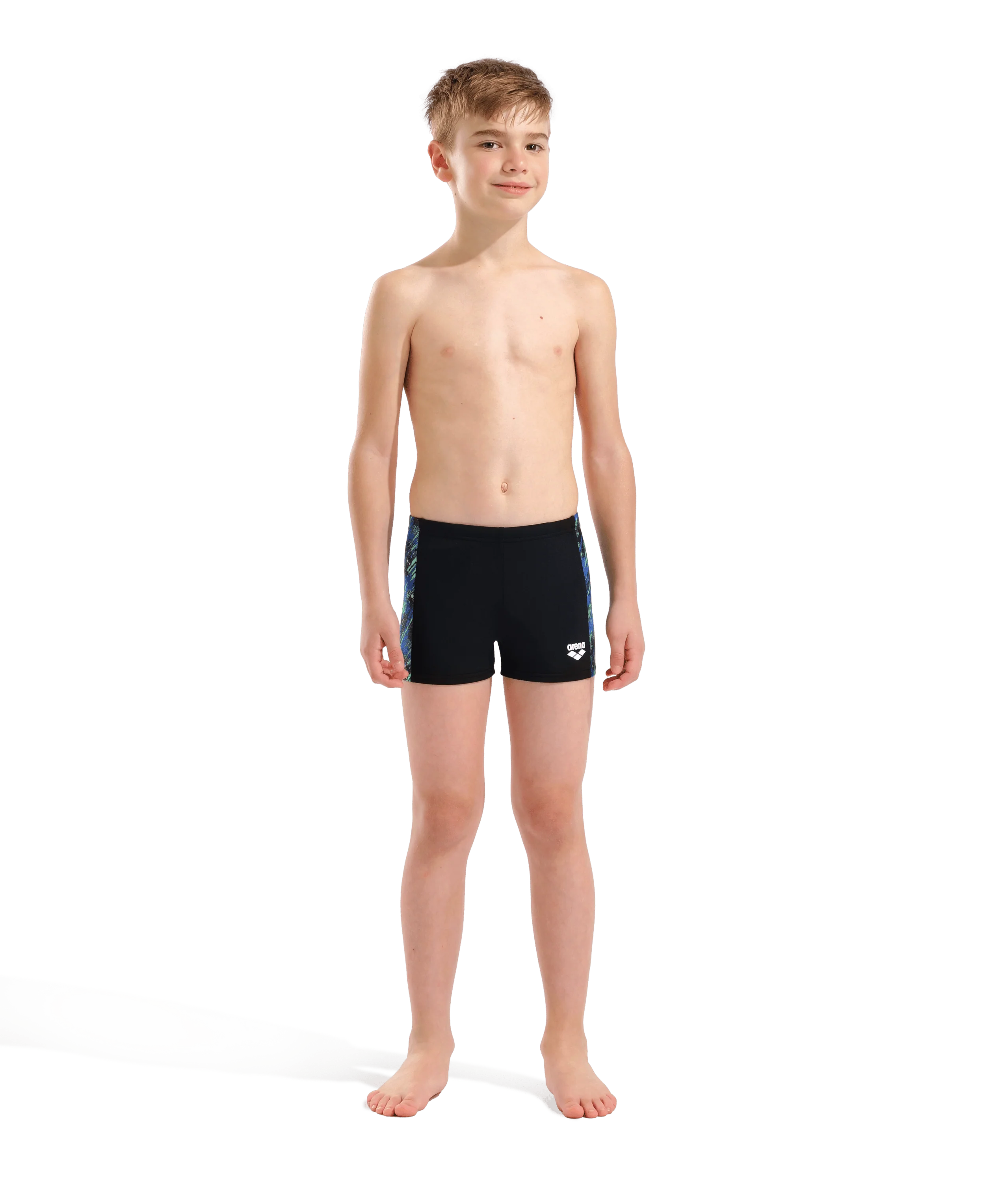 Bañador short para niño arena Performance Draft - Negro/Azul