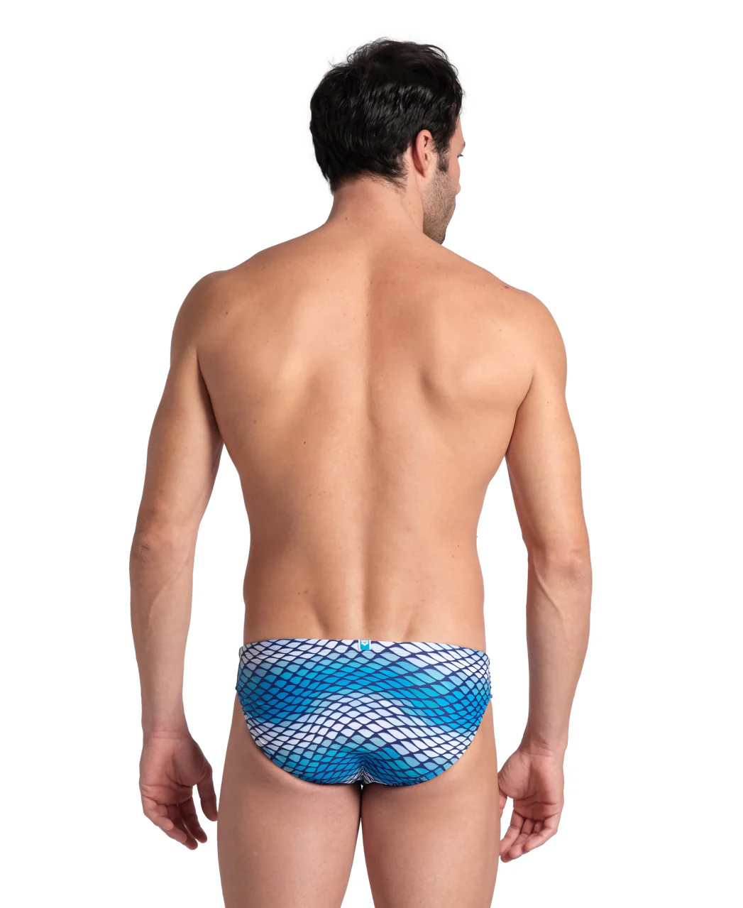 Bañador slip arena para hombre Allover - Azul Lago Multi - Image 2