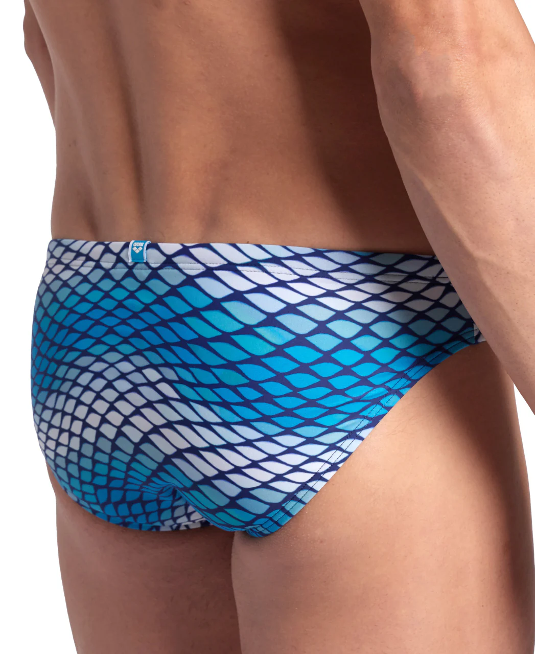 Bañador slip arena para hombre Allover - Azul Lago Multi - Image 3