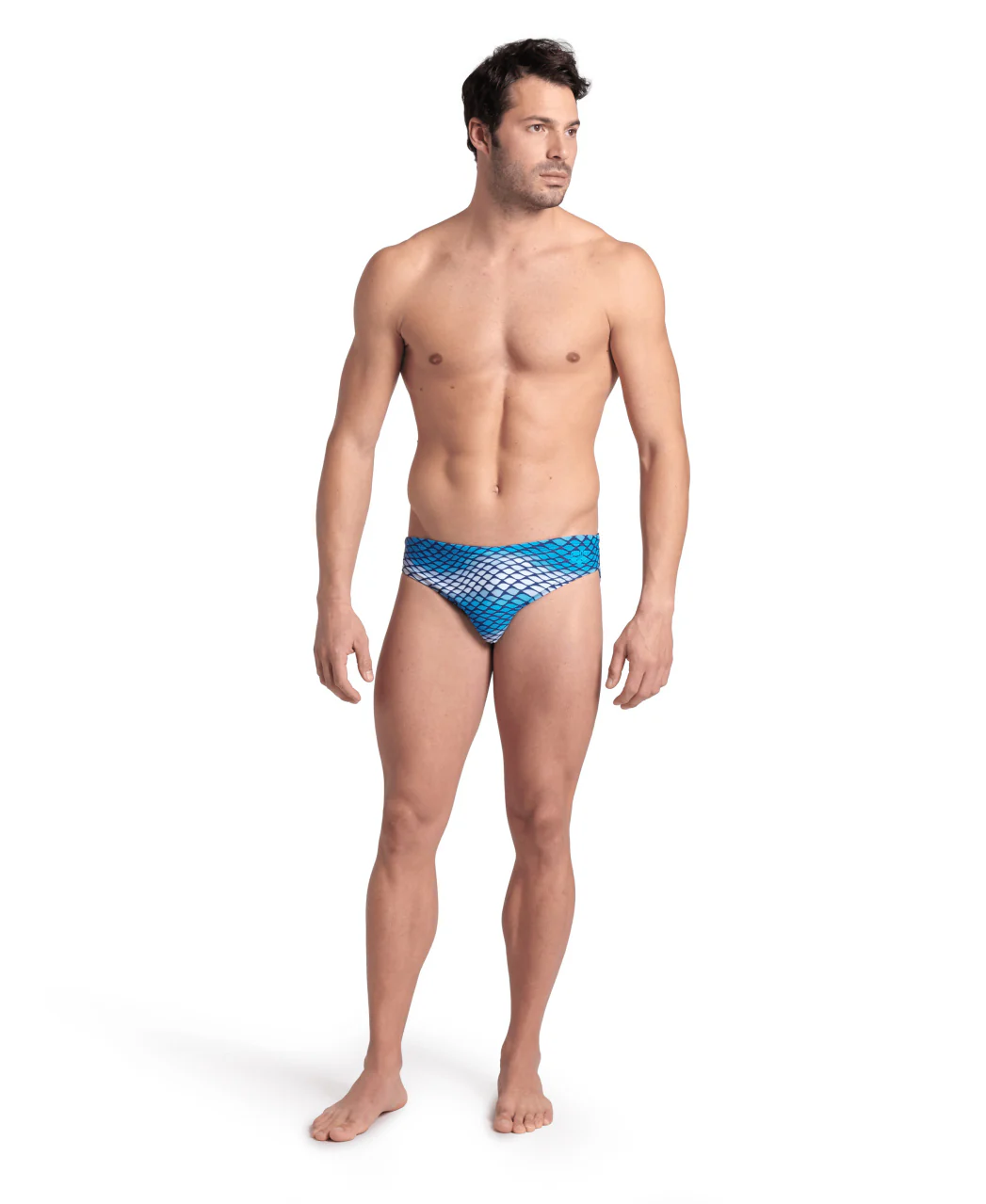 Bañador slip arena para hombre Allover - Azul Lago Multi - Image 5
